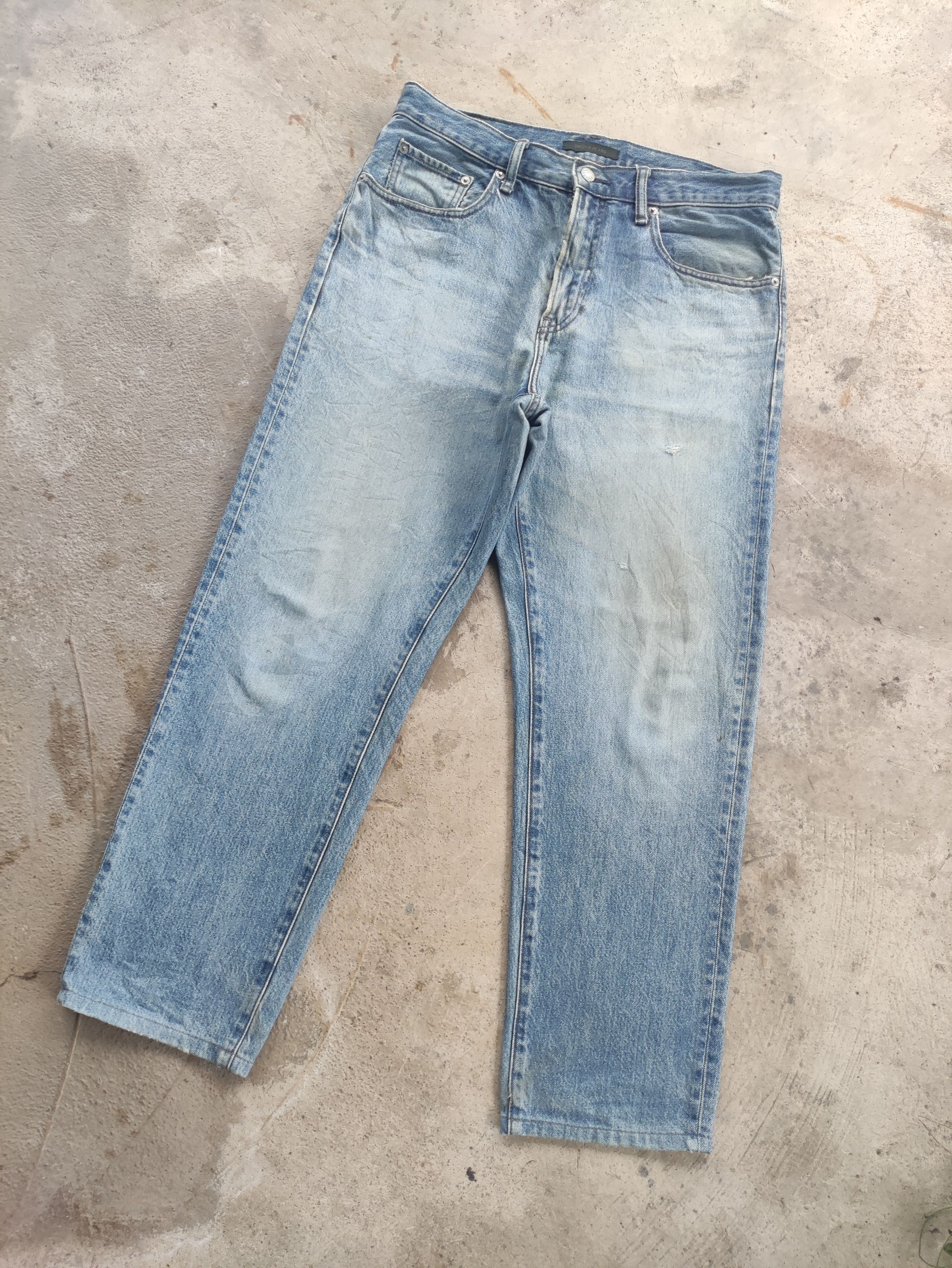 Japanese Brand Vintage Japanese Buggy Denim Distressed Faded Pants W34 Size US 34 / EU 50 - 2 Thumbnail
