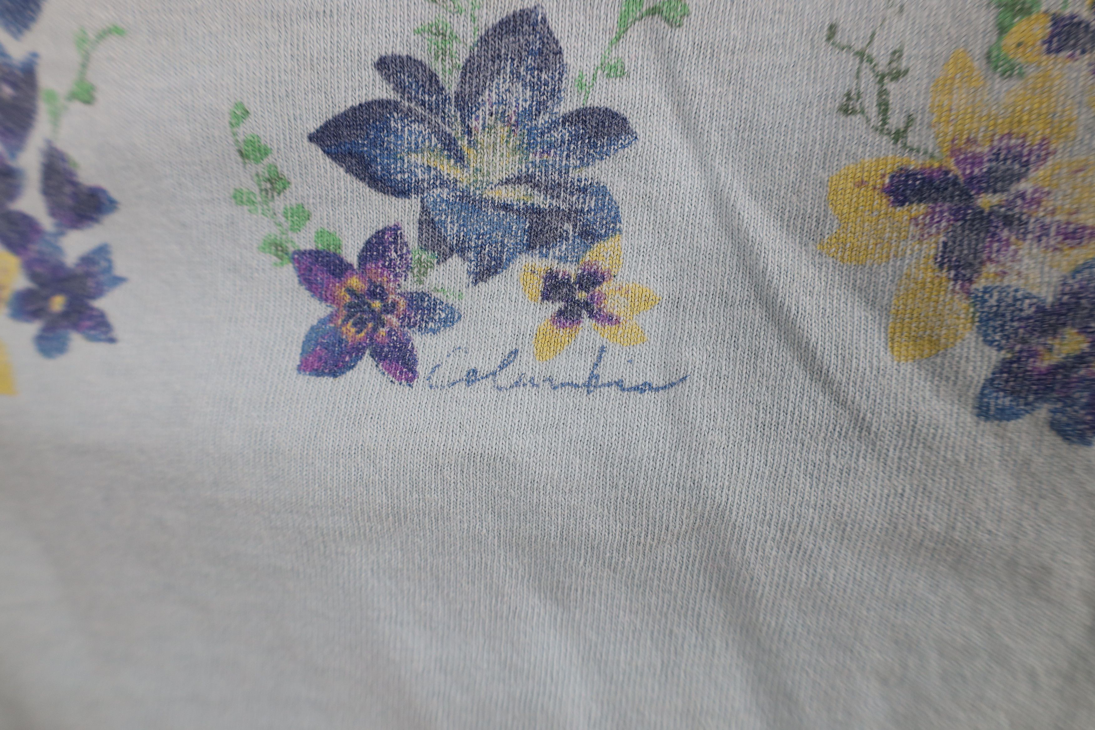 Columbia Vintage 90s Columbia Spell Out Flower Tank Top T-Shirt Size L / US 10 / IT 46 - 5 Thumbnail