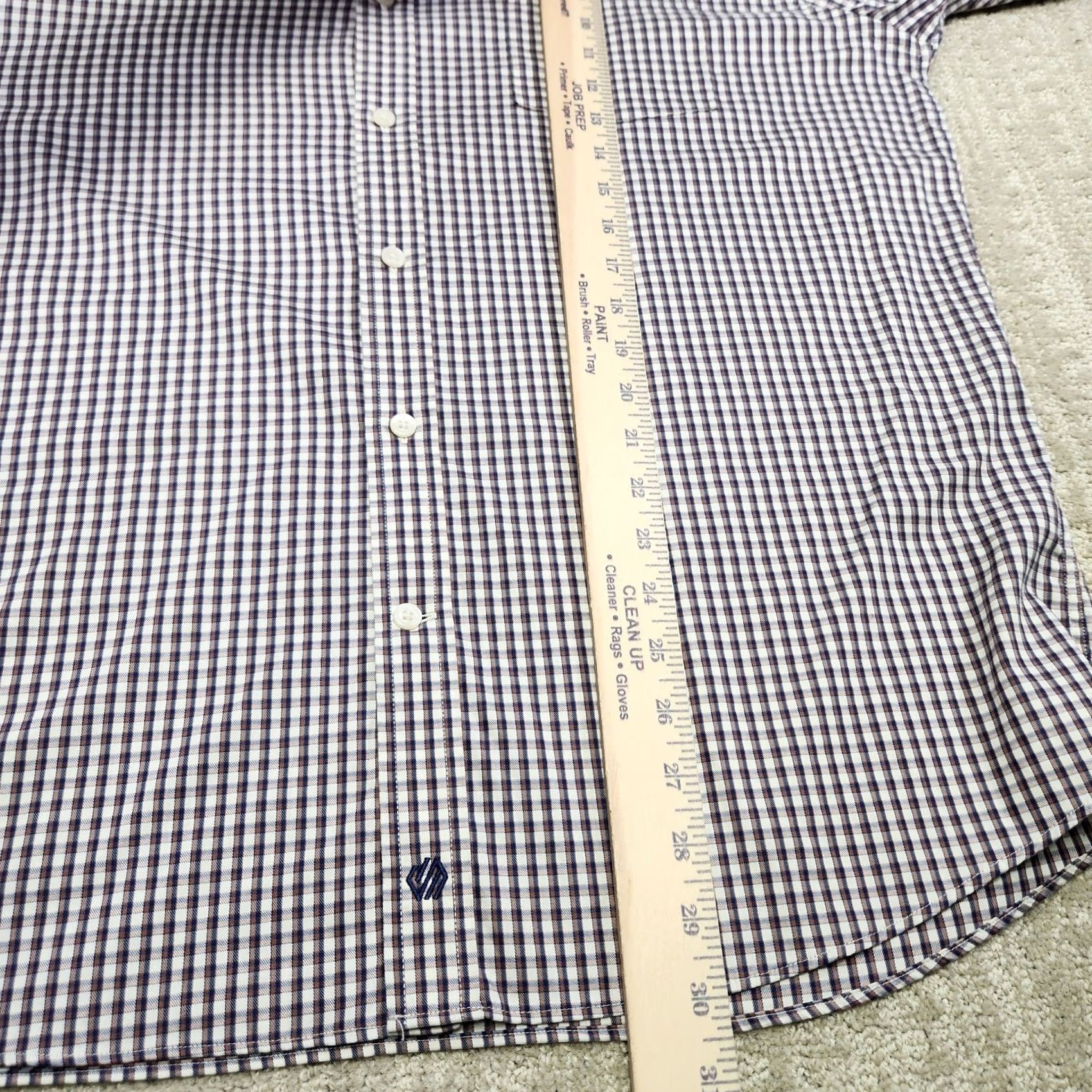 Johnston & Murphy Johnston And Murphy Shirt Men XL Performance Button Gingham Check Flip Cuff Multicolor Size US XL / EU 56 / 4 - 7 Thumbnail