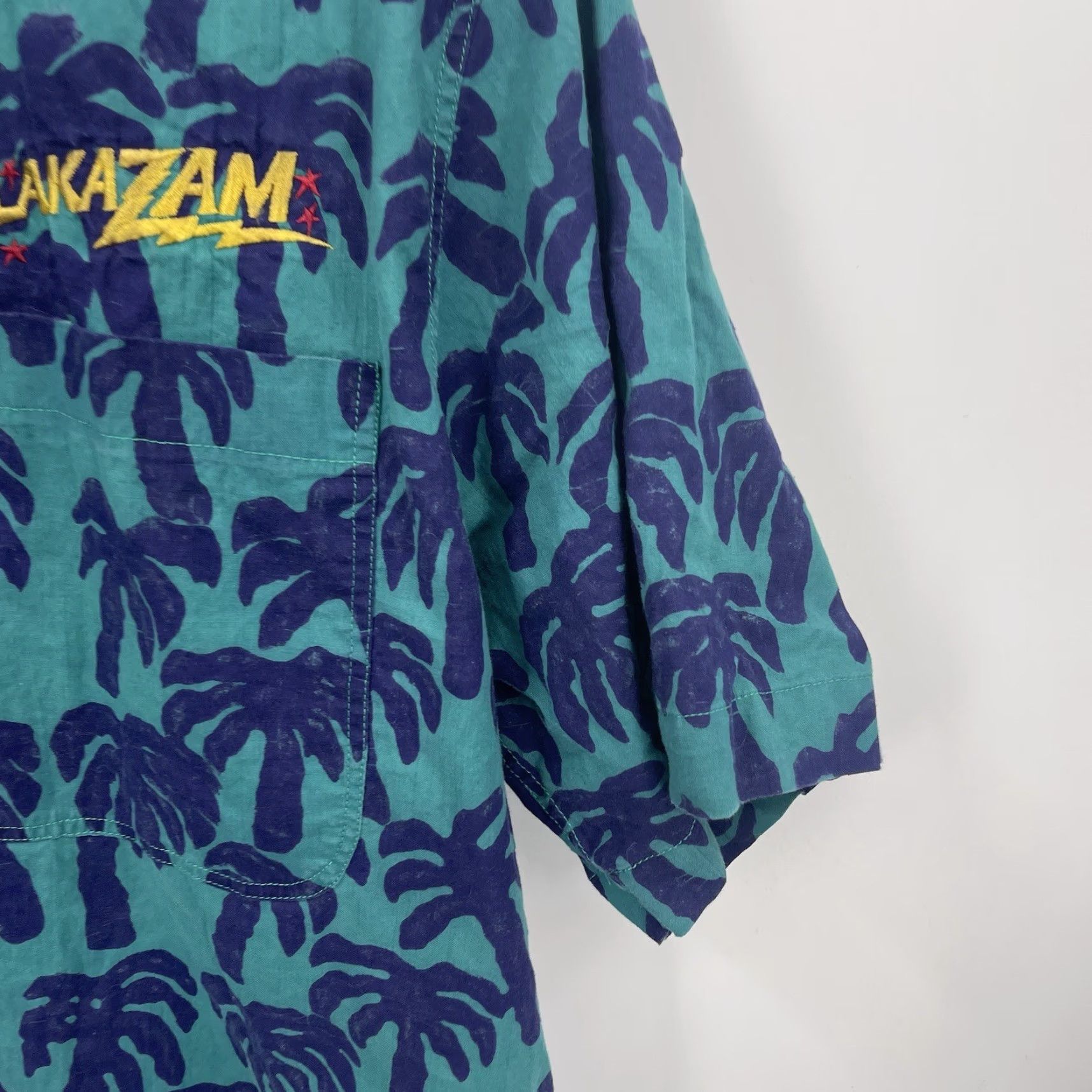 Vintage VINTAGE Back East Alakazam Cotton Button-Up Shirt Mens Medium Floral Palm Tree Beach 90s Size US M / EU 48-50 / 2 - 7 Thumbnail