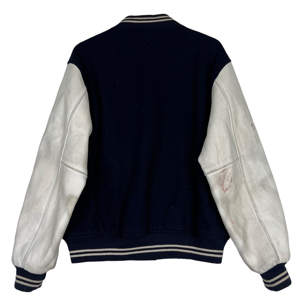 Japanese Brand 🔥 VINTAGE MAC BETH VARSITY BOMBER JACKET Size US L / EU 52-54 / 3 - 5 Thumbnail