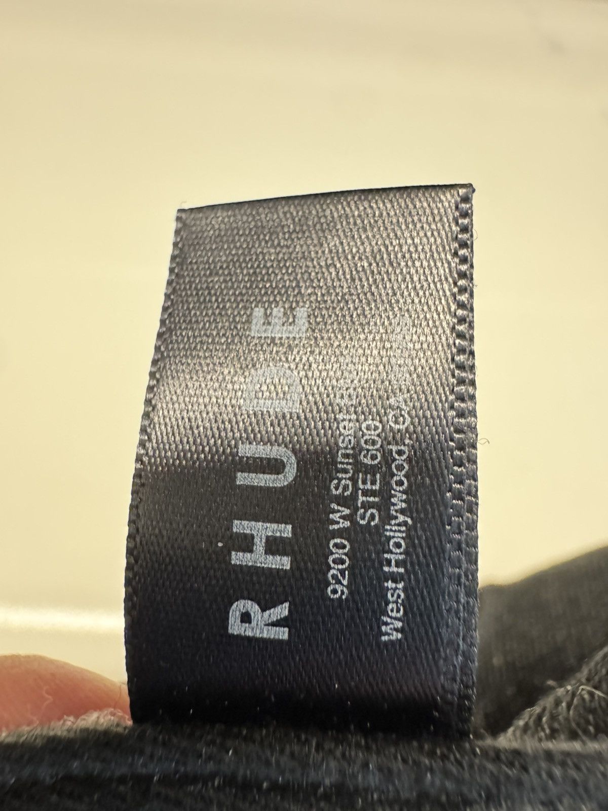 Rhude Rhude Logo Hat – Black Denim Vintage Embroidered Cap Size ONE SIZE - 12 Thumbnail
