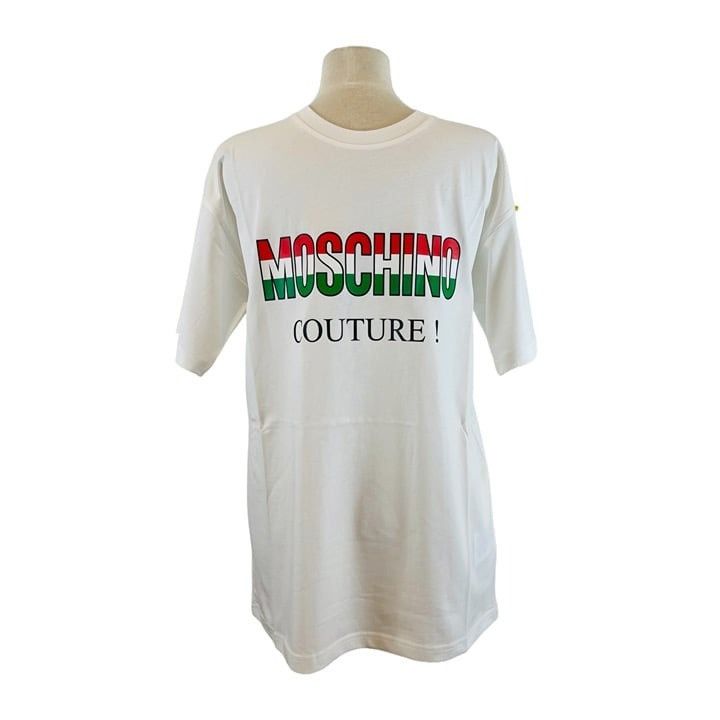 image of Moschino Couture Stripe White T Shirt Xs, Men's