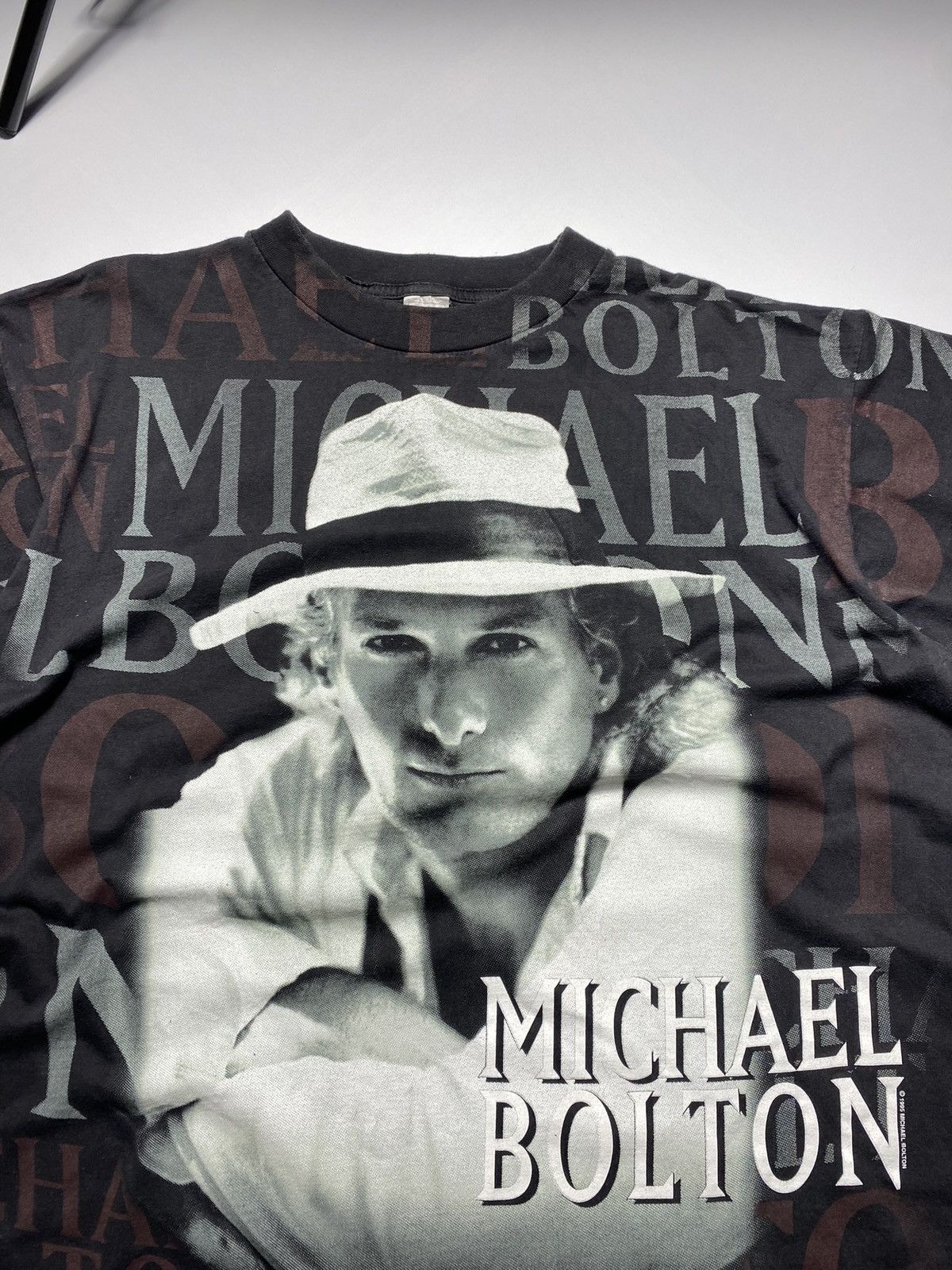Band Tees × Vintage Vintage 1995 Michael Bolton all over print tour band t-shirt Size US XL / EU 56 / 4 - 6 Thumbnail