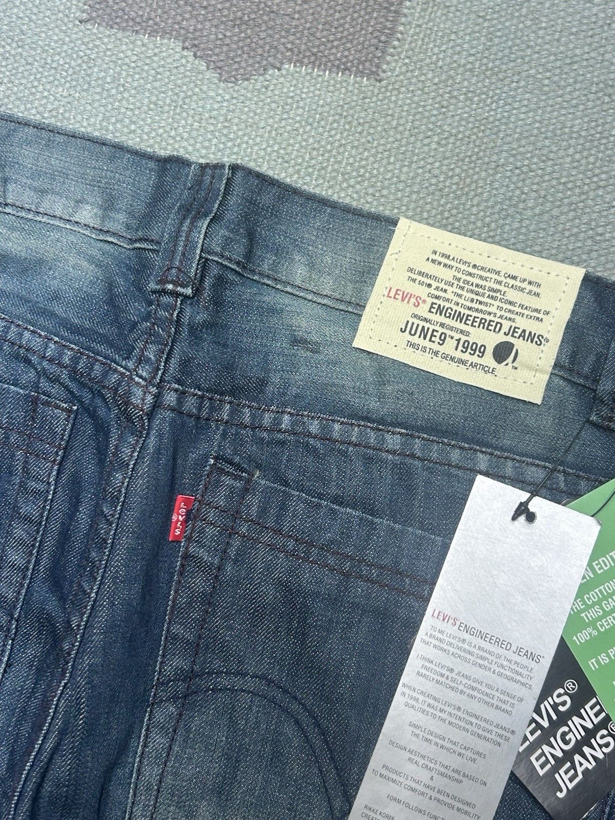 Vintage Vtg Levis Engineered jeans fade NWT DEADSTOCK straight 33x33 Size US 33 - 9 Thumbnail