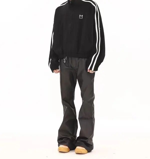 Japanese Brand Vintage street punk micro flare casual leather pants Size US 34 / EU 50 - 5 Thumbnail