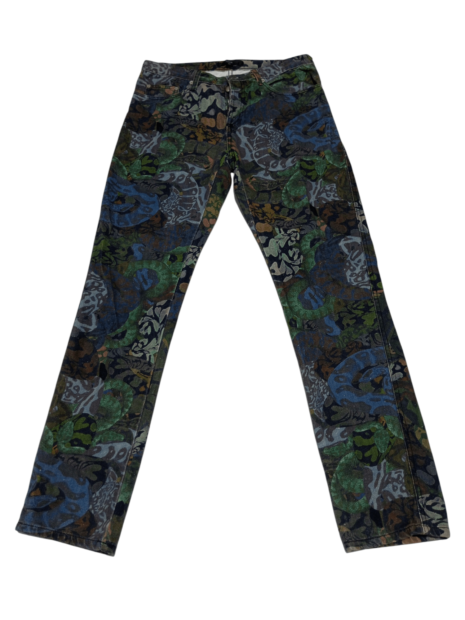 Stolen Girlfriends Club Vintage stolen girlfriends python full print denim jeans Size US 32 / EU 48 - 1 Thumbnail