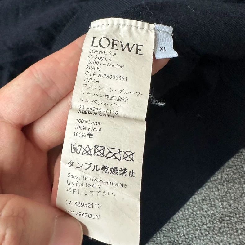 Loewe LOEWE Dark blue pure wool knit sweater Size US XL / EU 56 / 4 - 3 Thumbnail