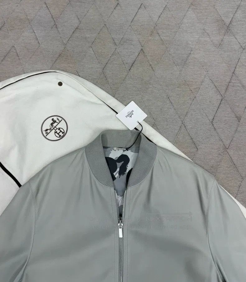 Hermes Hermes Autumn-Winter Double-Faced Leather Jacket with One Size US M / EU 48-50 / 2 - 2 Thumbnail