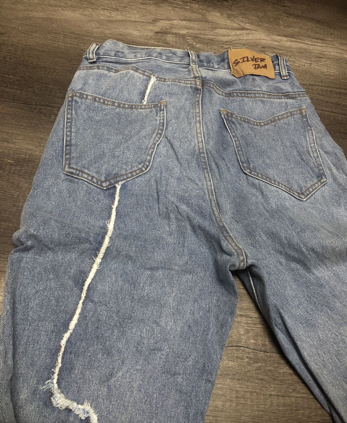 Japanese Brand W.W.G SILVER JAM JEANS UNISEX DESIGN Size US 28 / EU 44 - 15 Thumbnail