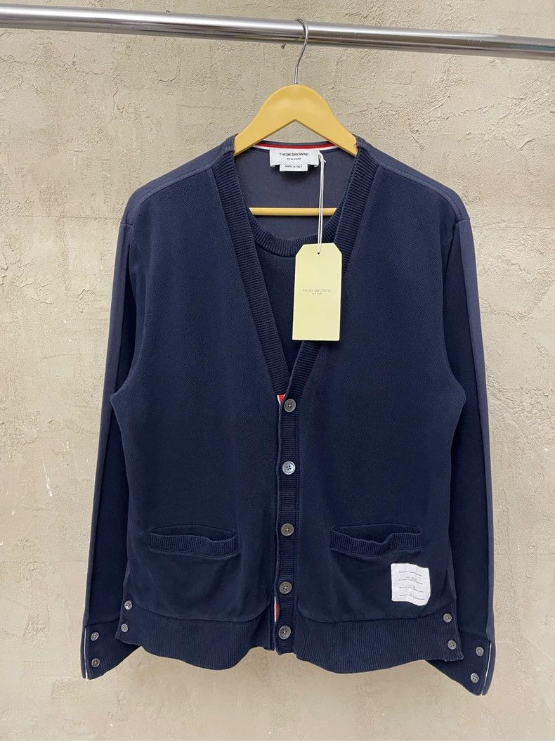 Thom Browne Thom Browne A long-sleeved cardigan Size US L / EU 52-54 / 3 - 1 Thumbnail