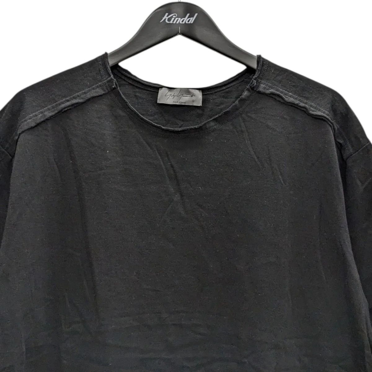 Yohji Yamamoto Yohji Yamamoto pour homme/black/dirty T-shirt Size US L / EU 52-54 / 3 - 3 Thumbnail