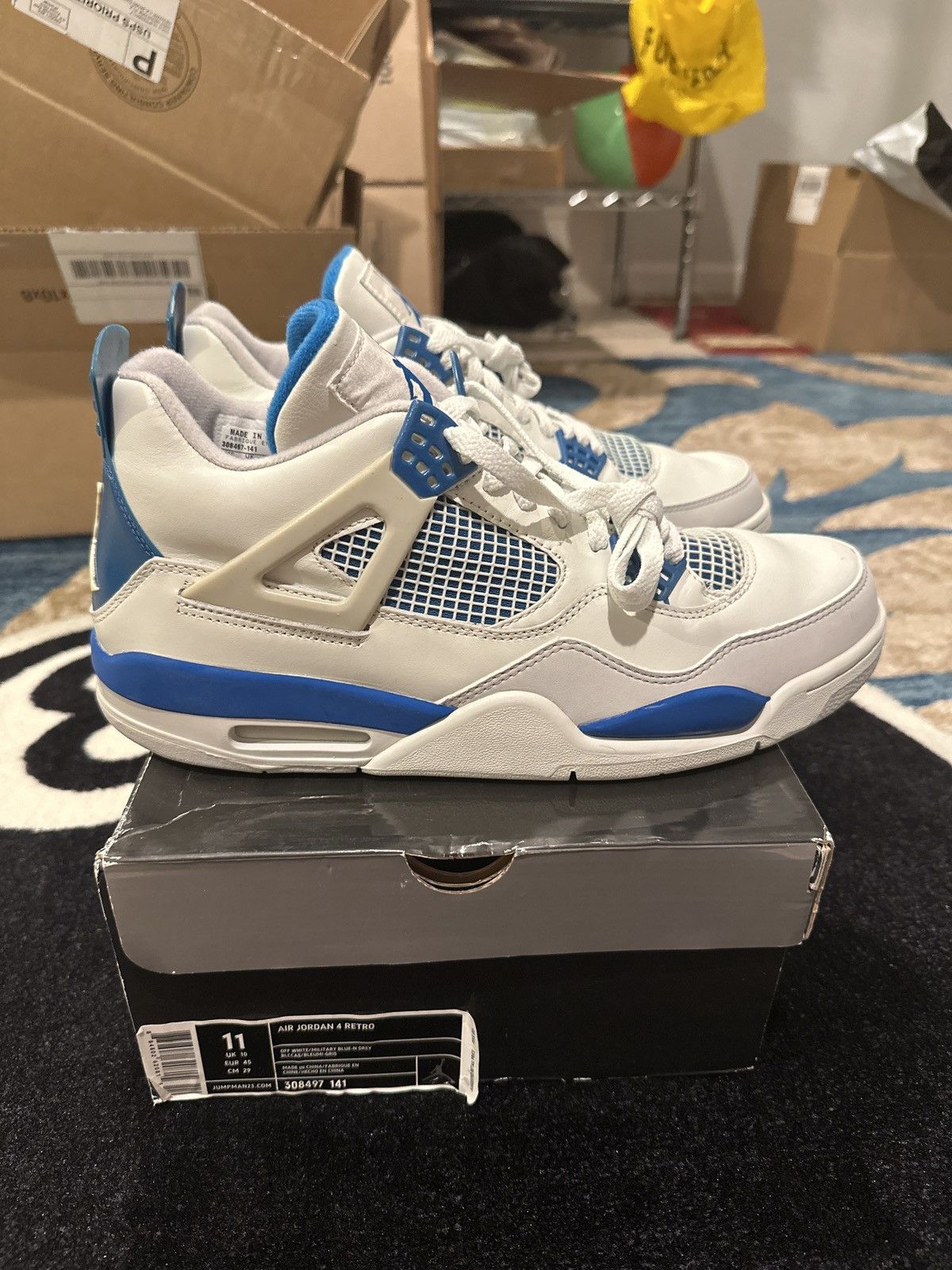 Jordan Brand Air Jordan 4 Military Blue’s Size US 11 / EU 44 - 6 Thumbnail