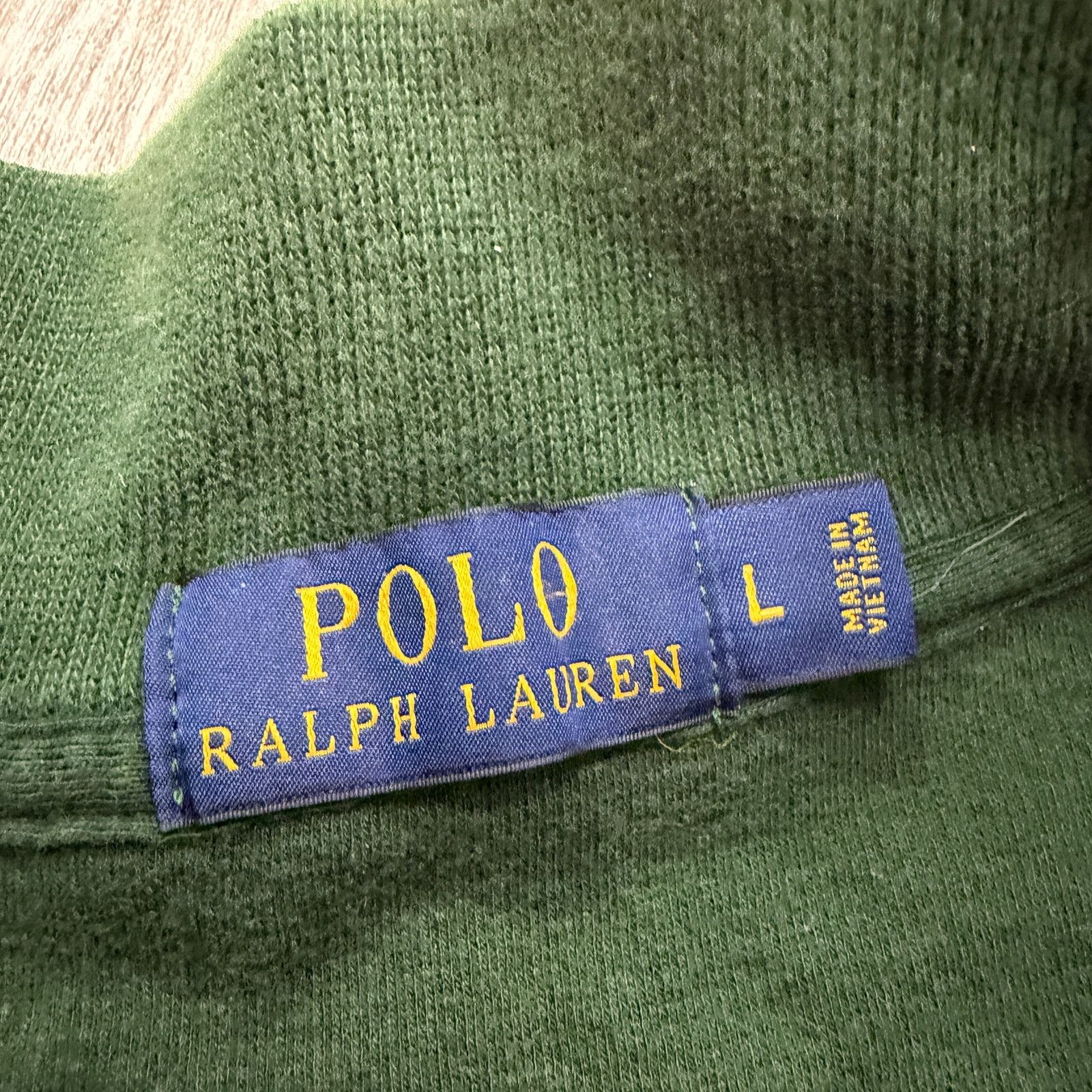 Polo Ralph Lauren Polo Ralph Lauren 1/4 Zip Sweater Men's Large Green Pullover Size US L / EU 52-54 / 3 - 4 Thumbnail