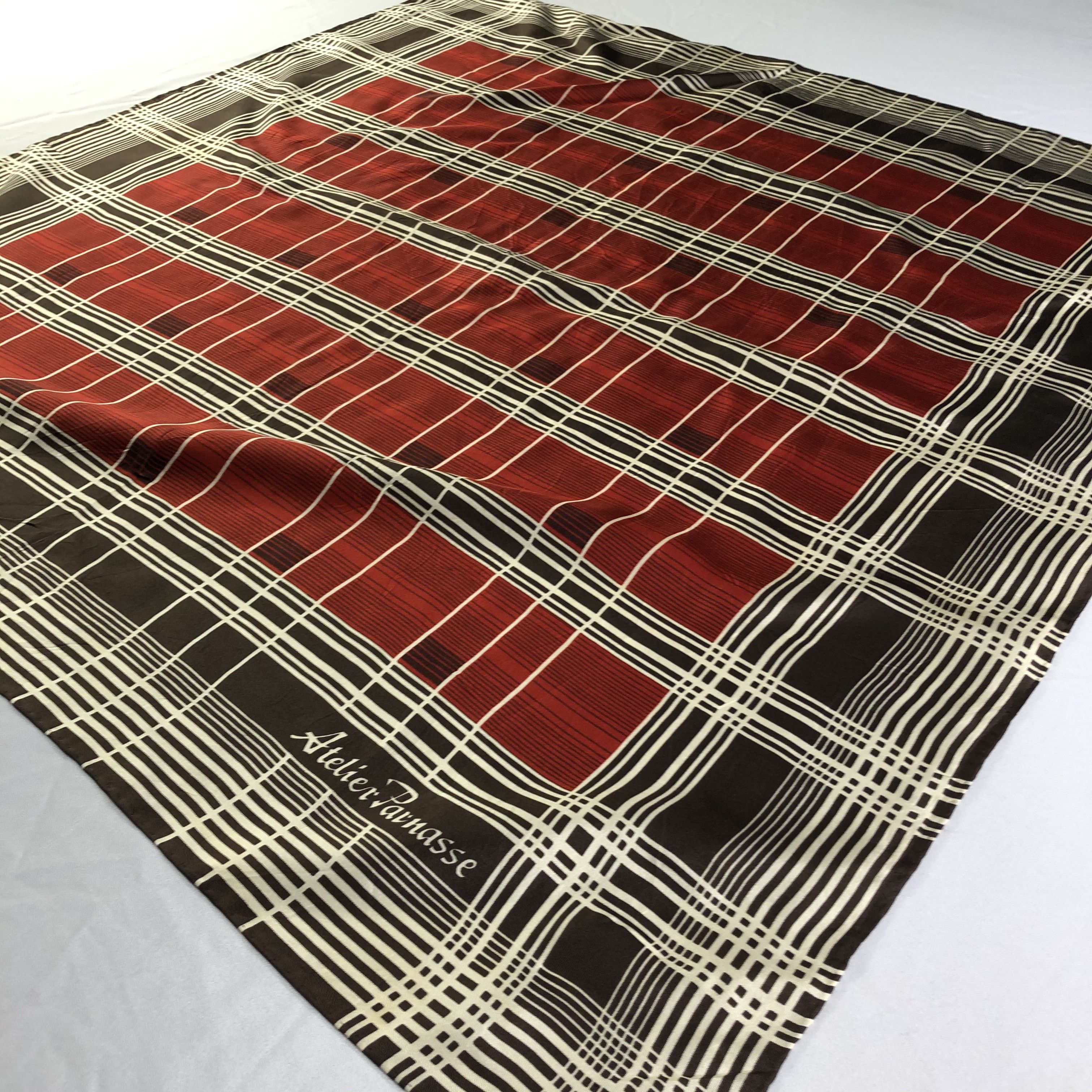 Vintage Vintage Atelier Parnasse Silk Scarf Size ONE SIZE - 3 Thumbnail