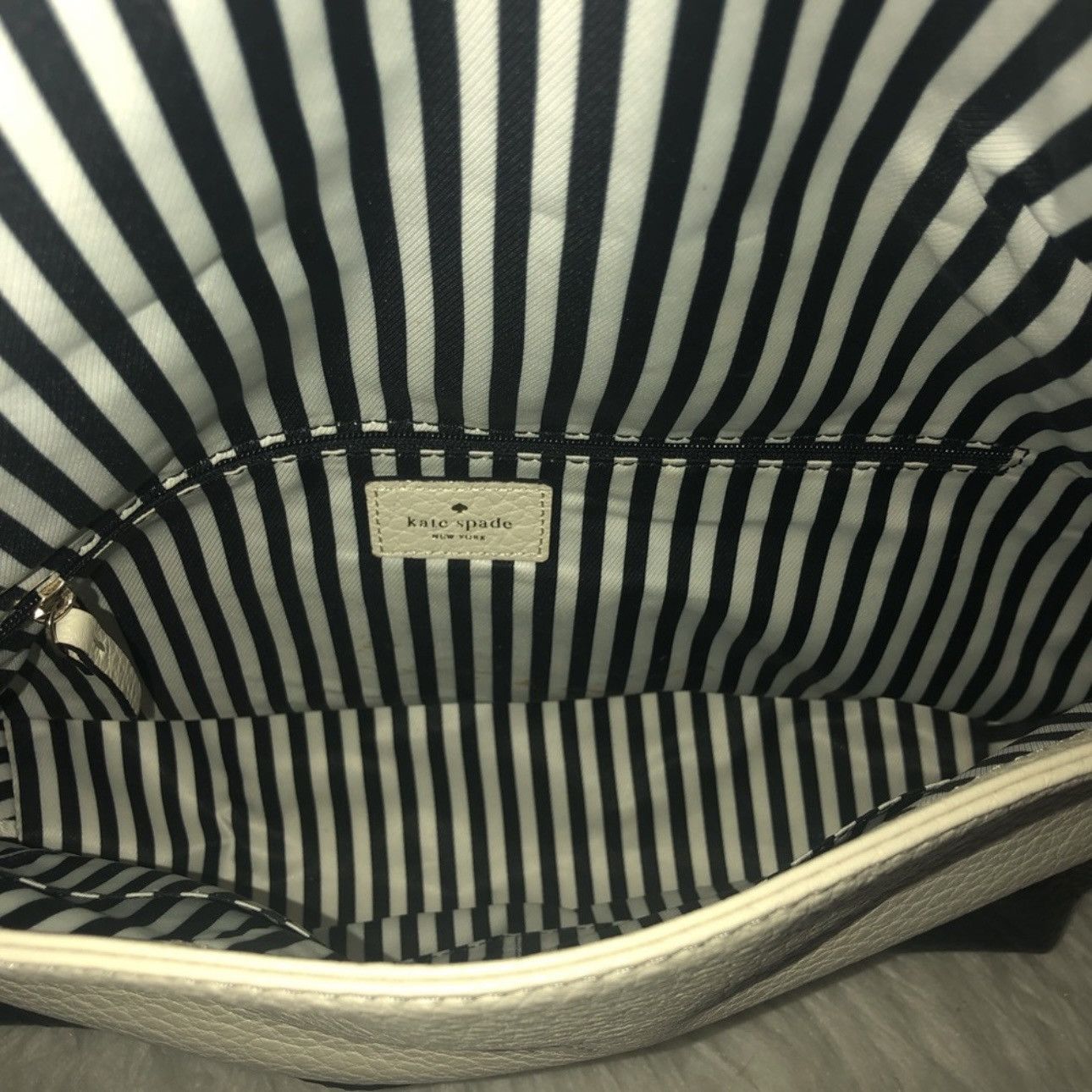 Kate Spade Kate Spade Maria white and black pebbled satchel bag Size ONE SIZE - 8 Thumbnail