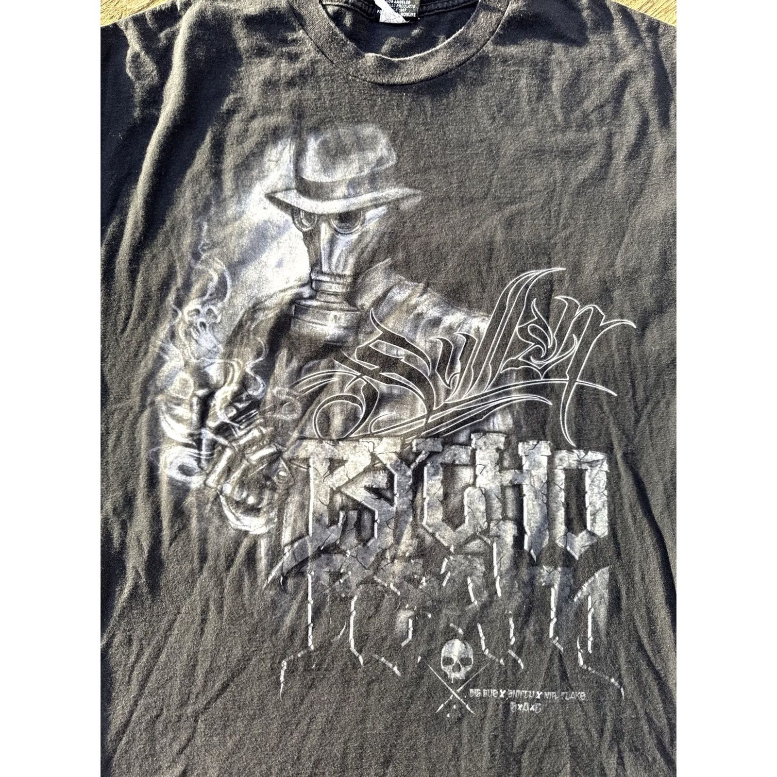 Doublet VINTAGE Psycho Realm T Shirt 1997 XXL Double Sided Rap Hip Hop Fade Black Mens Size US XXL / EU 58 / 5 - 4 Thumbnail