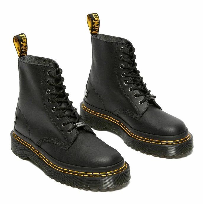 Dr. Martens RARE! Dr Martens 1460 Bex Double Stitch 8 Eye Boots, Black Size US 6 / IT 36 - 2 Thumbnail