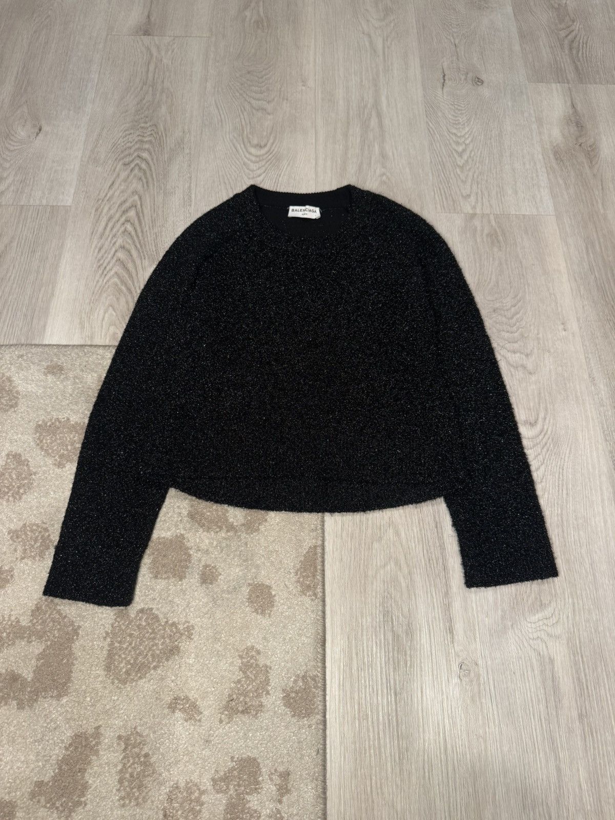Balenciaga s/s 2018 sparkle cropped sweater!! Size US S / EU 44-46 / 1 - 1 Thumbnail