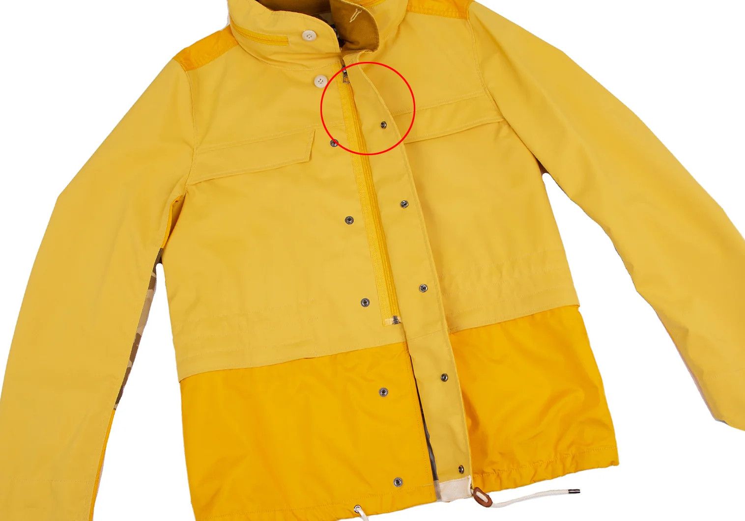 Junya Watanabe Camo Panel Nylon Taffeta Mountain Jacket Yellow L Size US L / EU 52-54 / 3 - 9 Thumbnail