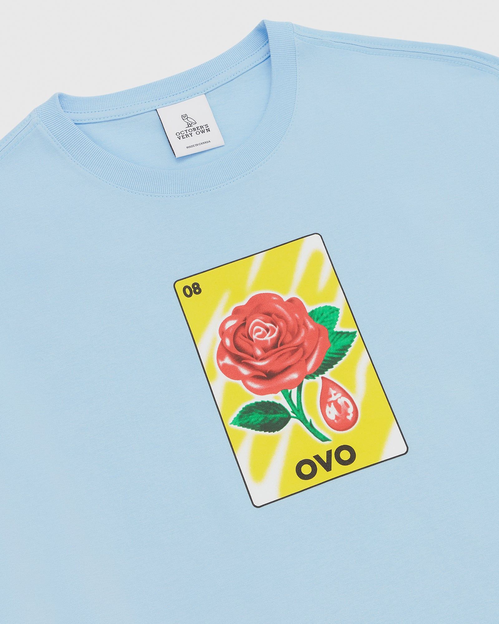 Drake *RARE* OVO SANDRA'S ROSE BABY BLUE T-SHIRT Size US XL / EU 56 / 4 - 4 Thumbnail