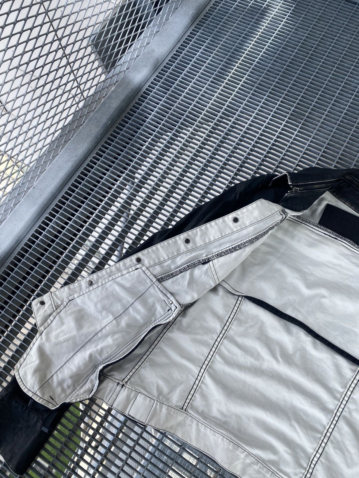 Le Grande Bleu (L.G.B.) Le Grande Bleu LGB Multizip Raw Wax Big Back Zip Jacket Size US S / EU 44-46 / 1 - 10 Thumbnail