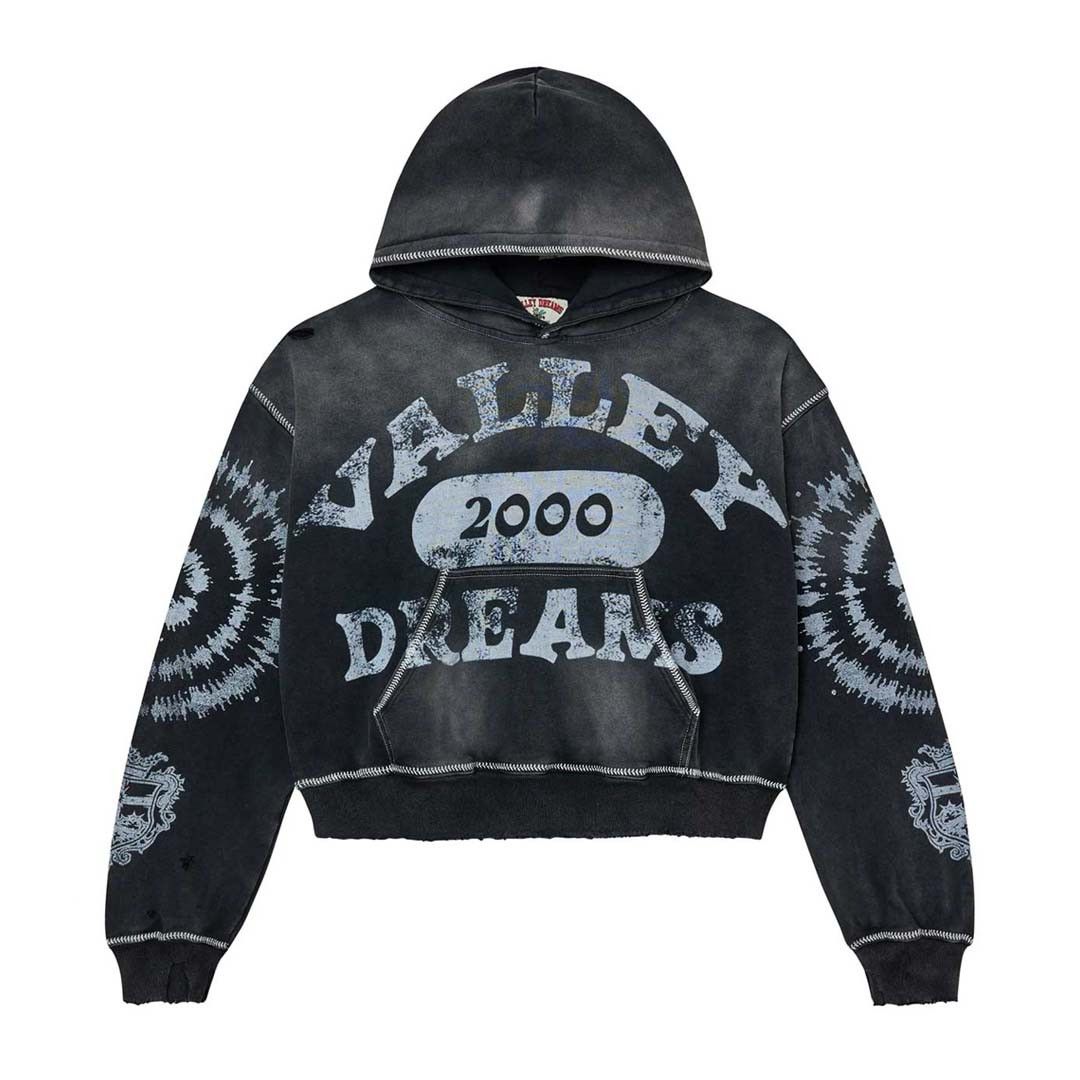 Forever 2000 Spiral Hoodie Black