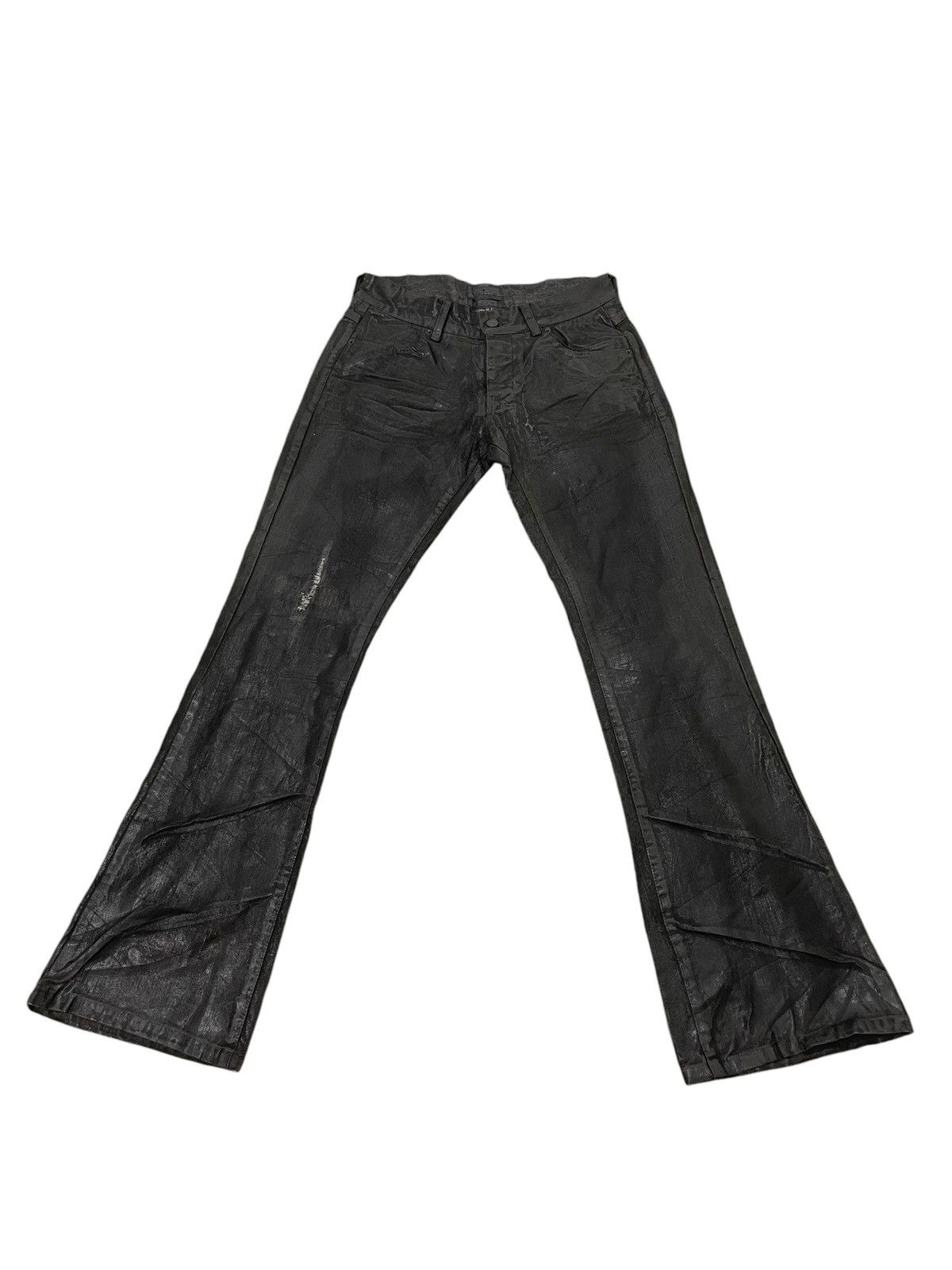 Japanese Brand Flare Jeans Abettor Full Coating Distress Boot Cut 8🟦9 Size US 30 / EU 46 - 2 Thumbnail
