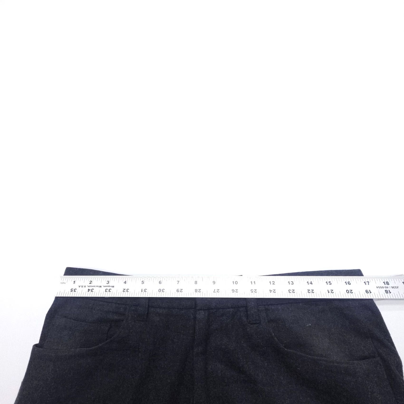 Banana Republic Banana Republic Dress Pants Mens 34 Long Black Wool Polyester 5-Pocket Flat Front Regular Straight Vintage: No Size US 34 / EU 50 - 7 Thumbnail