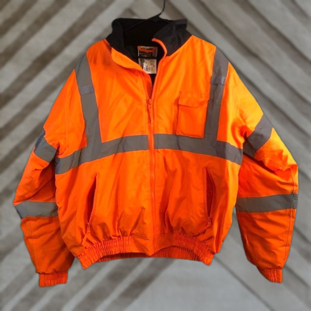 Weatherproof Radians Mens Jacket Bomber XL Orange Weather Proof Workwear XL Size US XL / EU 56 / 4 - 1 Thumbnail