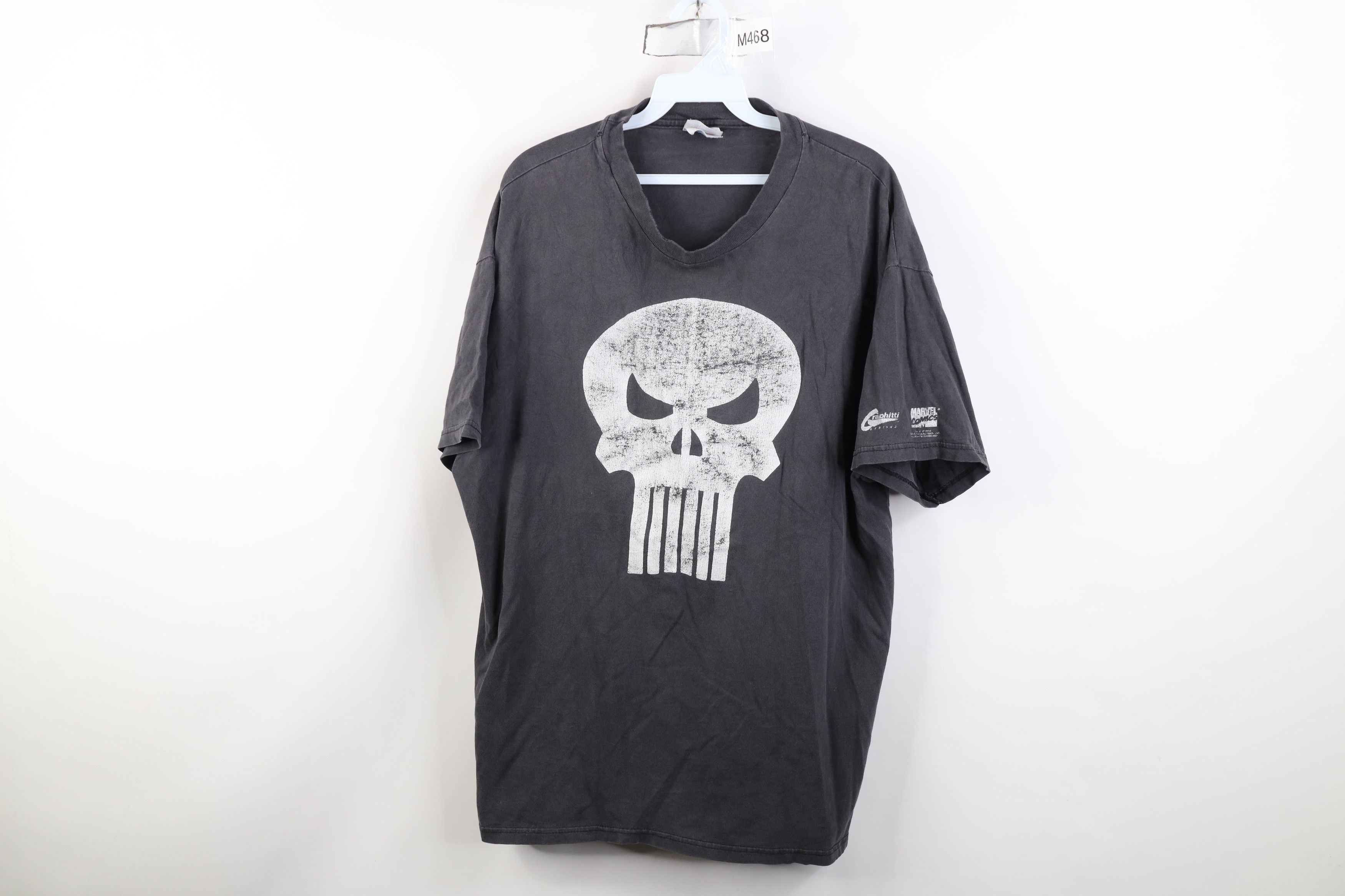 Vintage Vintage 90s Marvel Comics Punisher Short Sleeve T-Shirt Size US XL / EU 56 / 4 - 1 Thumbnail
