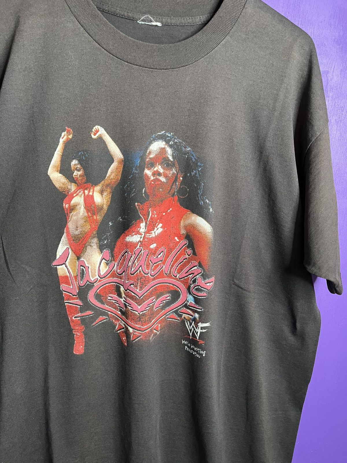 Vintage × WWF Vintage 90s WWF Jacqueline love t-shirt Size US XL / EU 56 / 4 - 3 Thumbnail