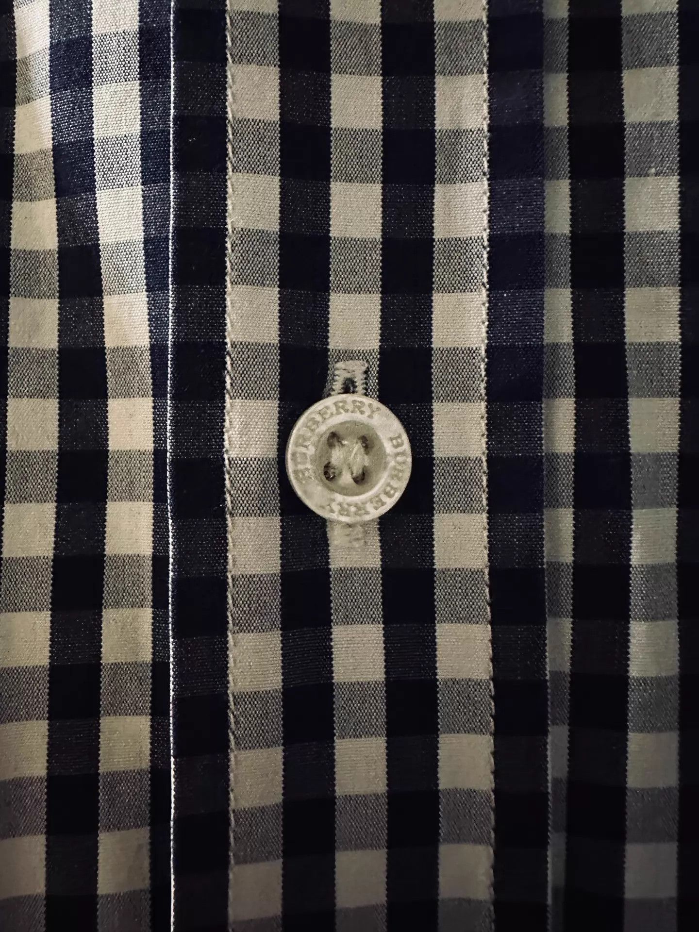 Burberry BURBERRY Horseferry Embroidered B&W Check Collar Shirt M Size US M / EU 48-50 / 2 - 5 Thumbnail