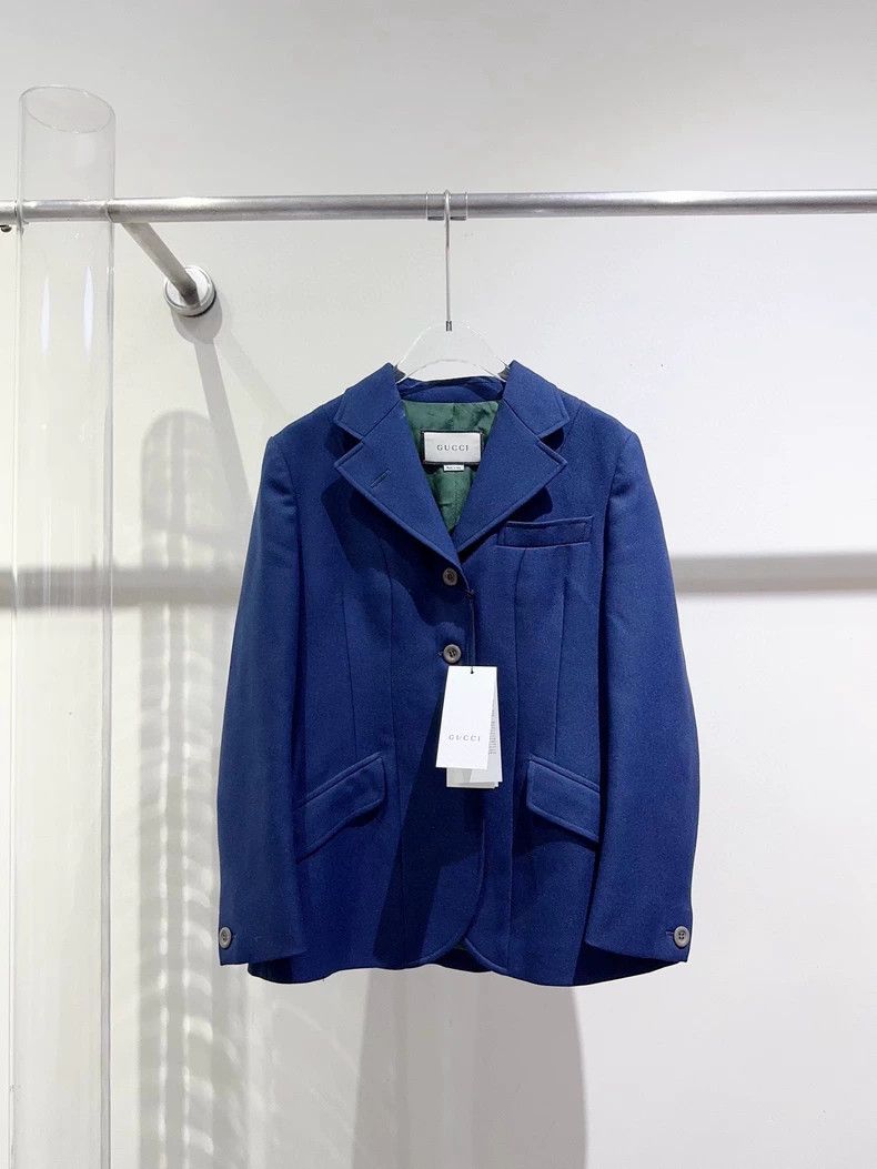 Gucci Women's Blue Blazer Jacket-dmc