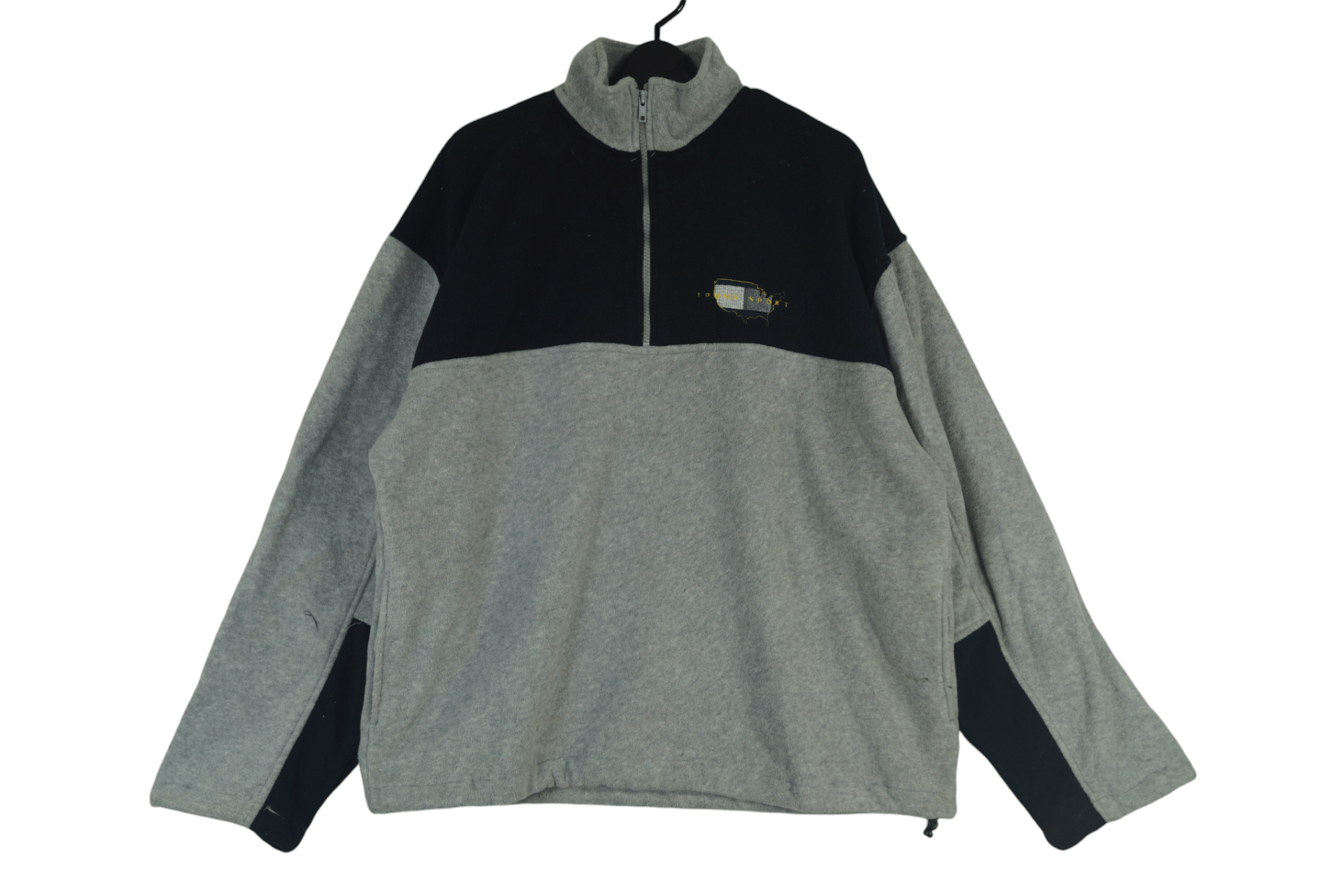 Tommy Jeans × Vintage Tommy Sport Fleece Half Zipper Nice Design Size US L / EU 52-54 / 3 - 1 Thumbnail