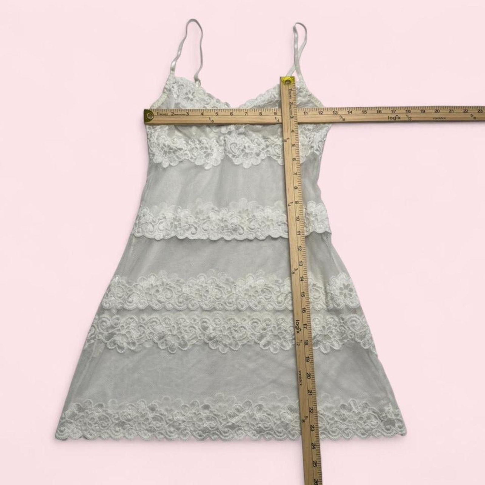 Other White lace sheer Rampage mini dress With straps size medium Size M / US 6-8 / IT 42-44 - 6 Thumbnail