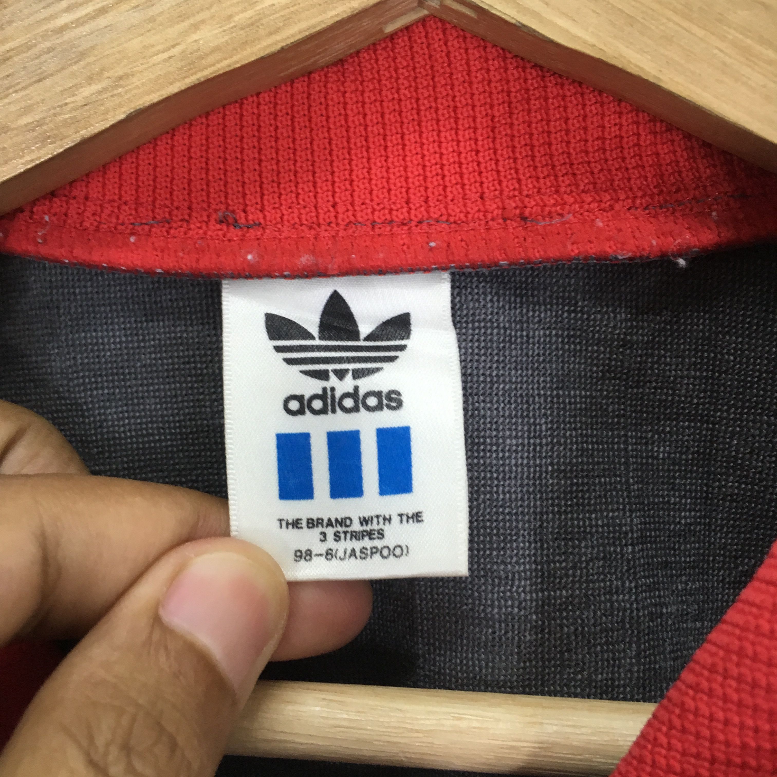 Adidas Vintage 90's Adidas Trefoil Grey Track Top Sweater Sports Size US M / EU 48-50 / 2 - 13 Thumbnail