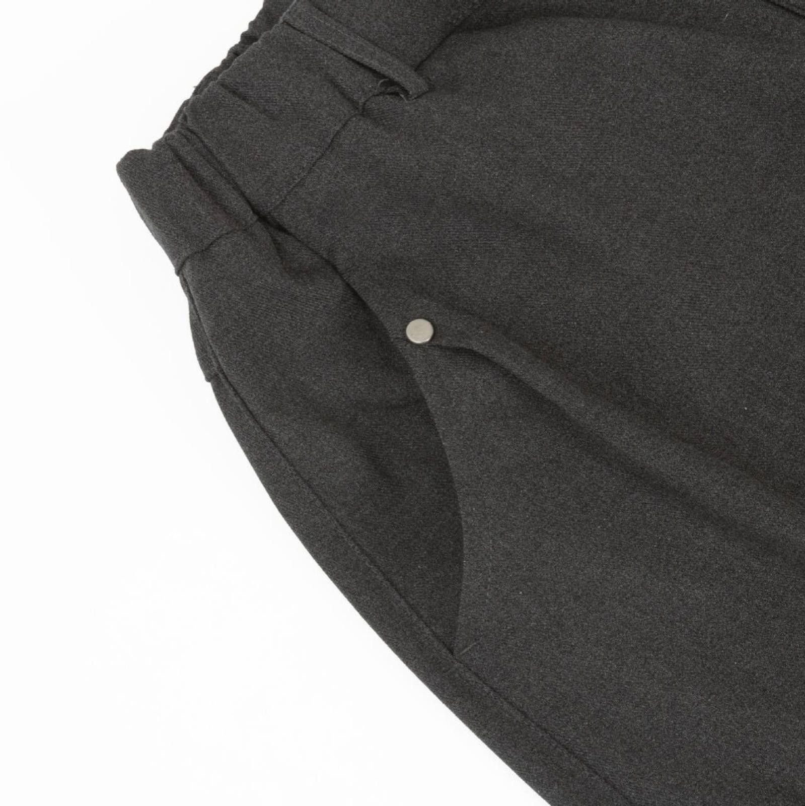 Japanese Brand Dark Gray Wide Leg Casual Pants with Chain Detail Size US 30 / EU 46 - 3 Thumbnail