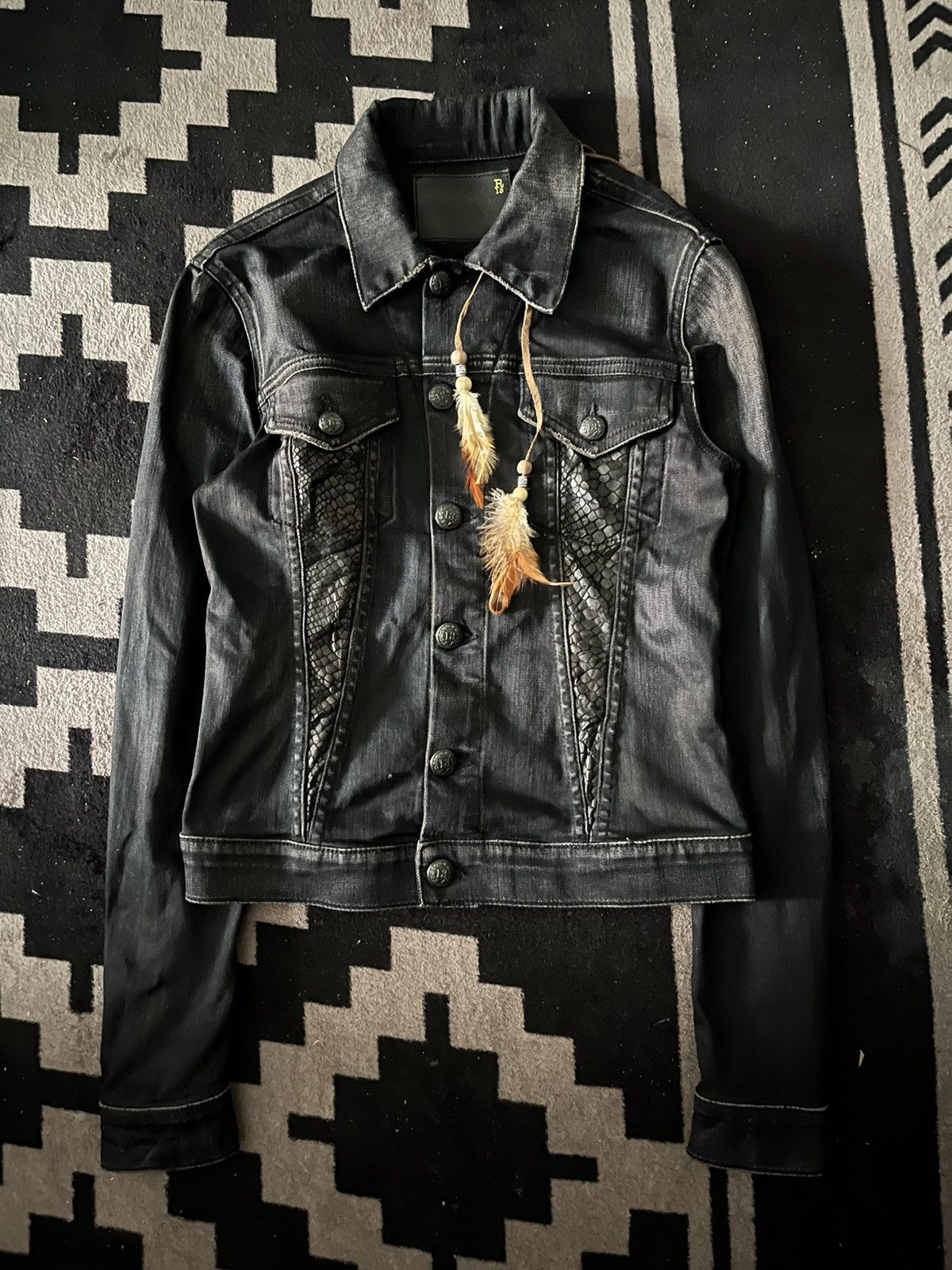 R13 Archive R13 snake skin waxed denim jacket Size US XS / EU 42 / 0 - 1 Thumbnail