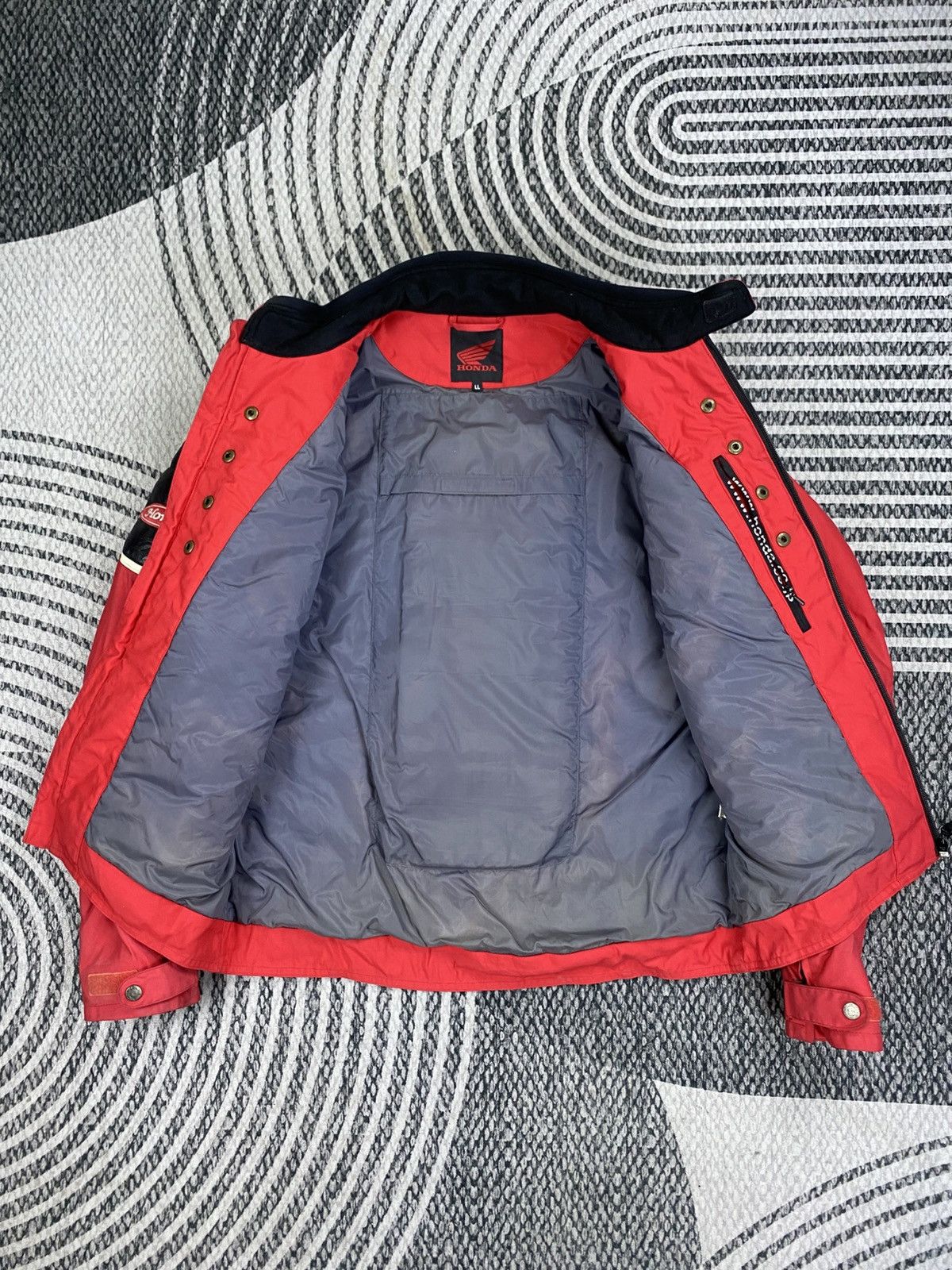 Honda Vintage Honda Red And Black Leater Motorcycle Riding Jacket Size US L / EU 52-54 / 3 - 6 Thumbnail