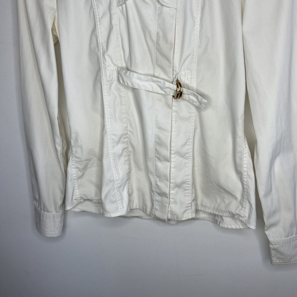 Gucci SS11 Gucci Horsebit Shirt Ecru Size S / US 4 / IT 40 - 5 Thumbnail