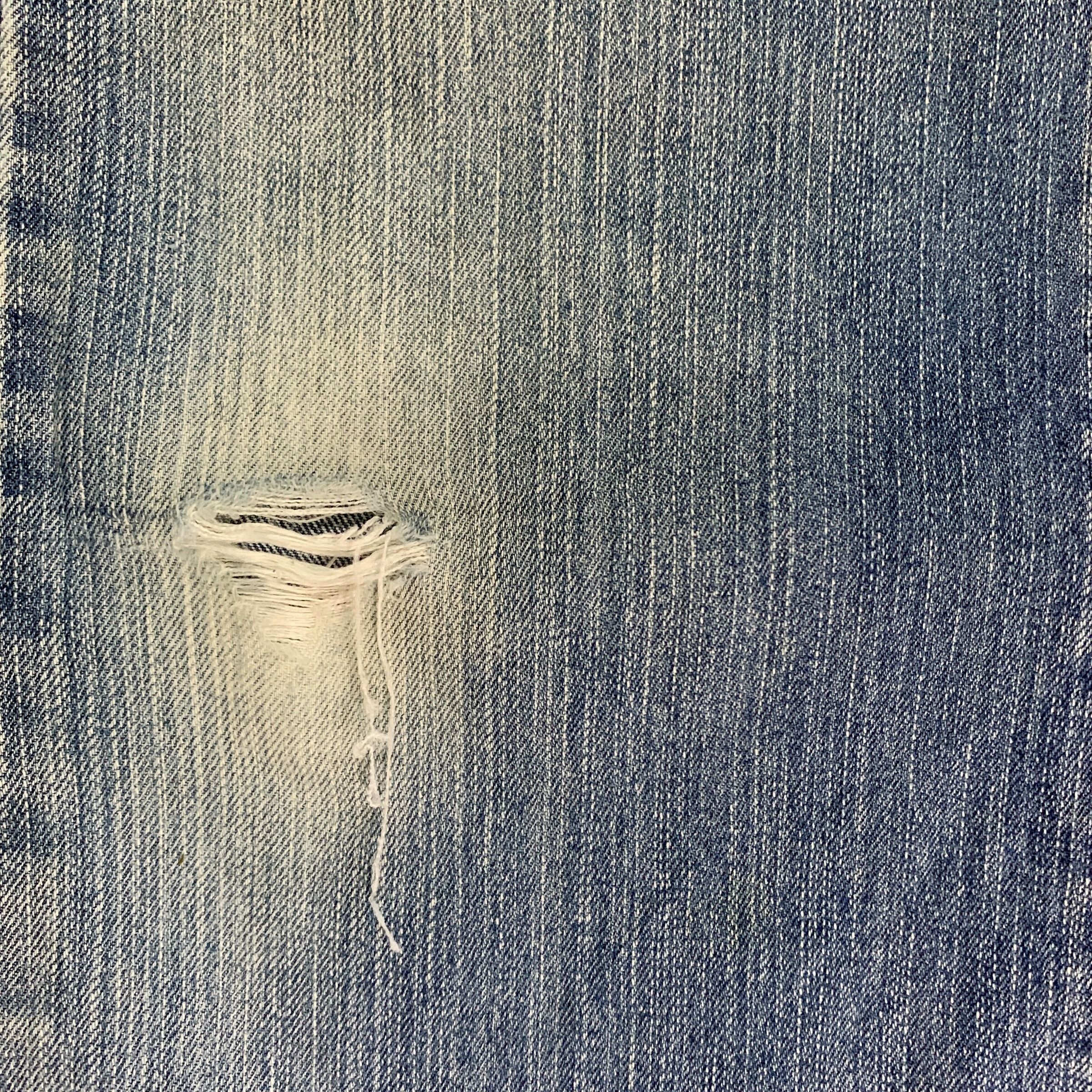 Japanese Brand SALES🔥Vintage Japanese Brand Blue Wash Distress Flare Jeans Size US 26 / EU 42 - 5 Thumbnail