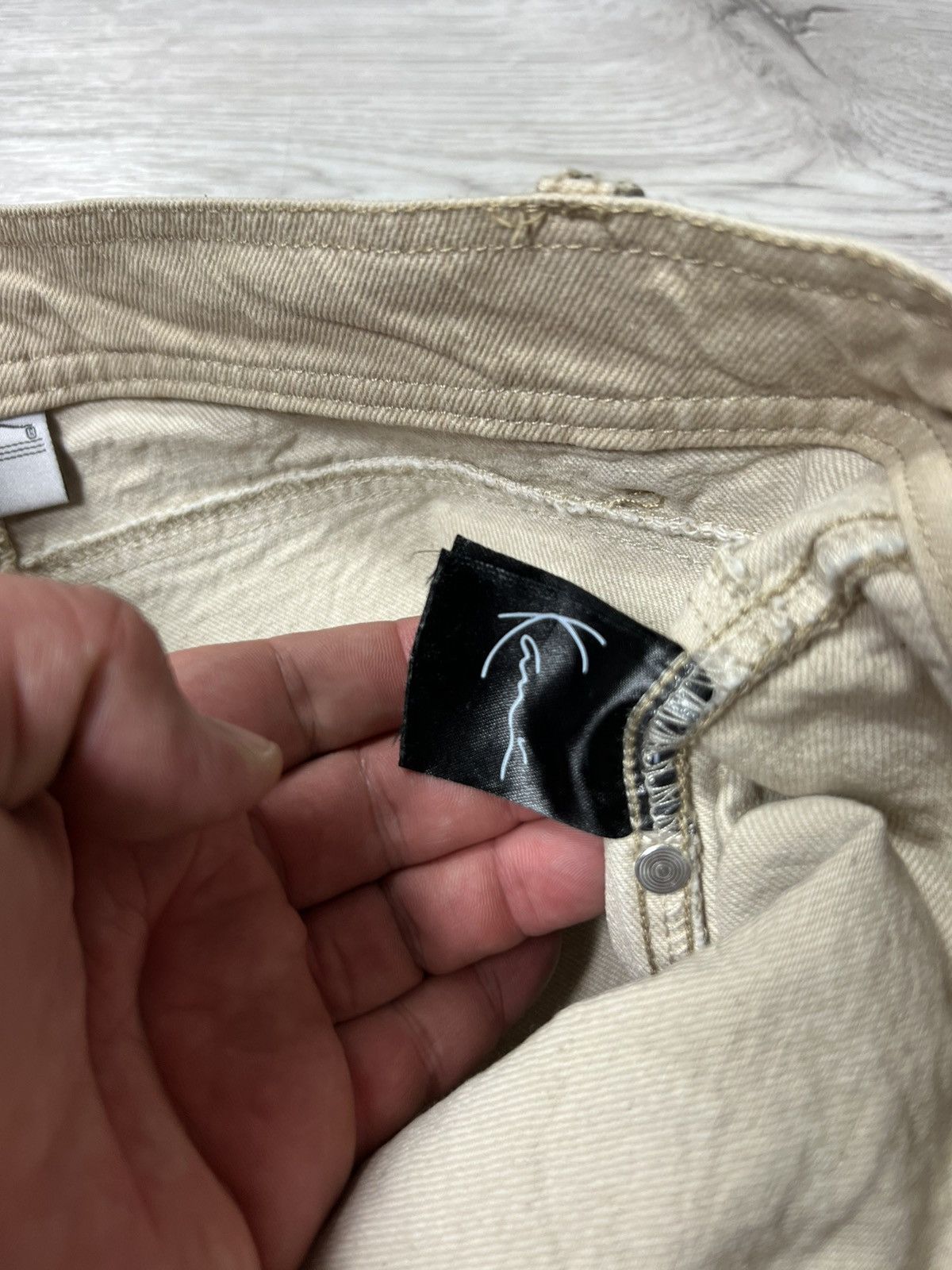 Karl Kani × Vintage Karl Kani Carpenter Denim Pants Logo Jeans Size US 30 / EU 46 - 15 Thumbnail