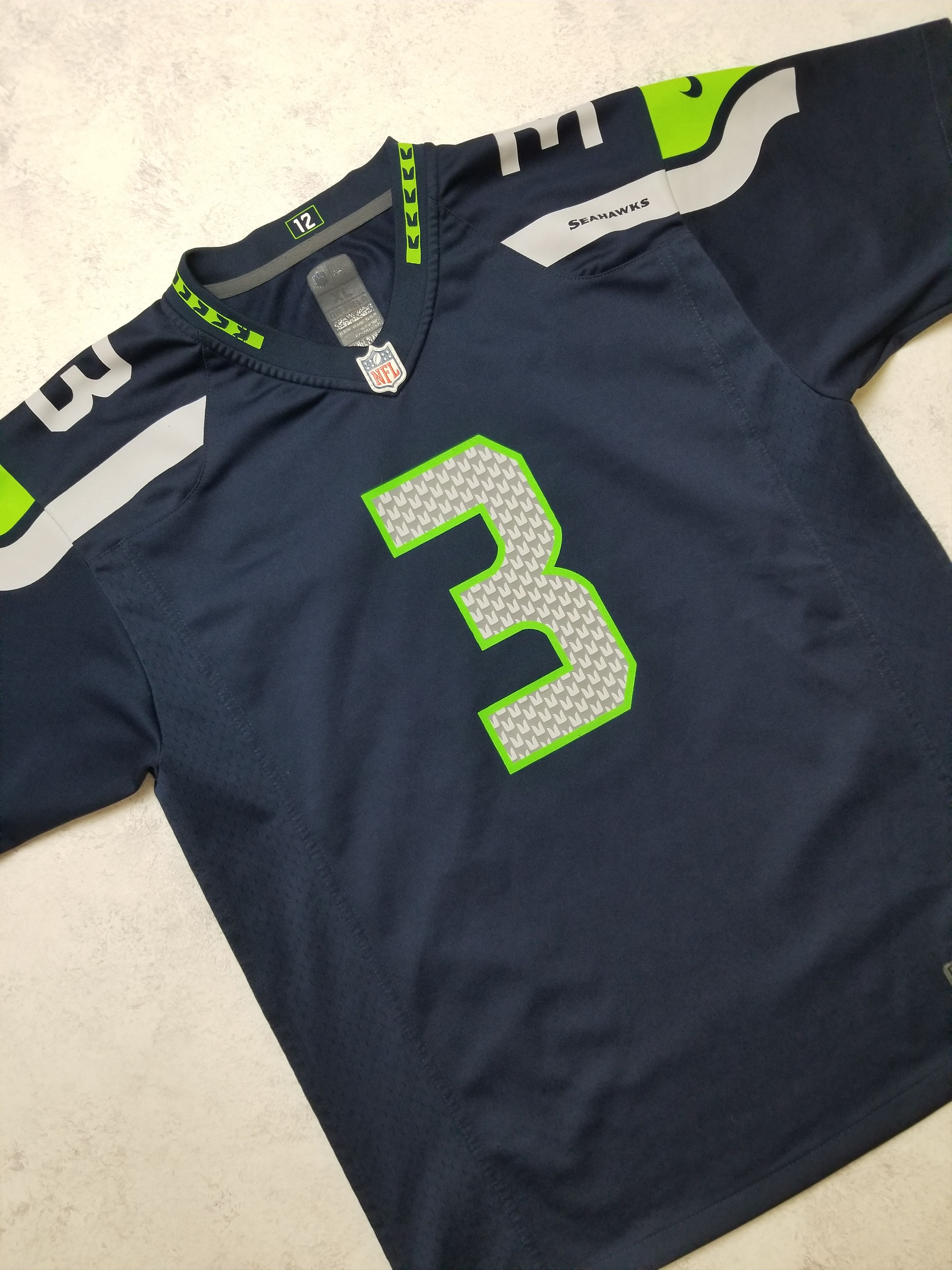 Nike Nike Russell Wilson Seattle Seahawks Jersey Youth XL Men's S Size US S / EU 44-46 / 1 - 4 Thumbnail