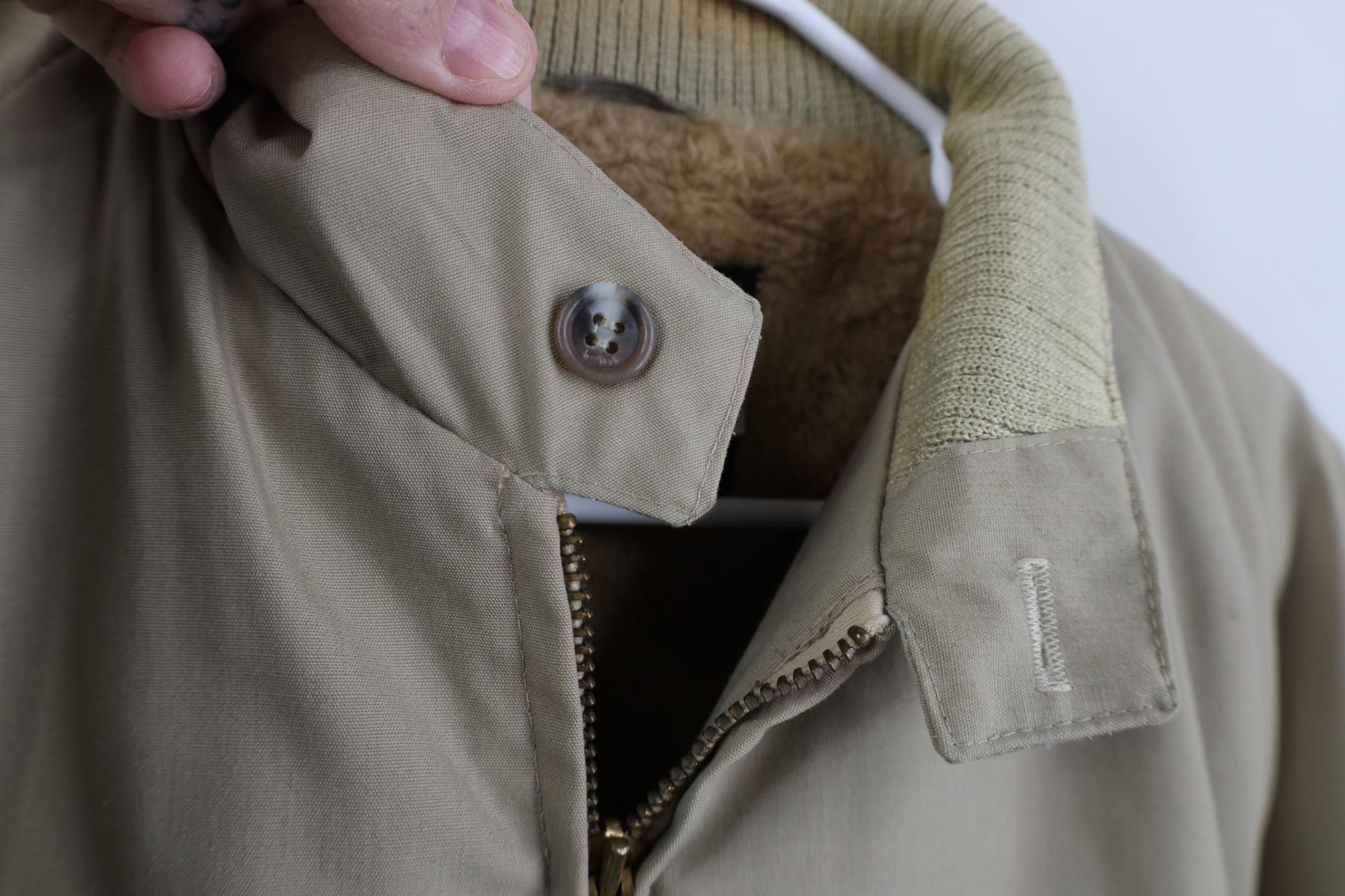 Vintage Vintage 70s Streetwear Fleece Lined Bomber Jacket Beige USA Size US XXL / EU 58 / 5 - 12 Thumbnail