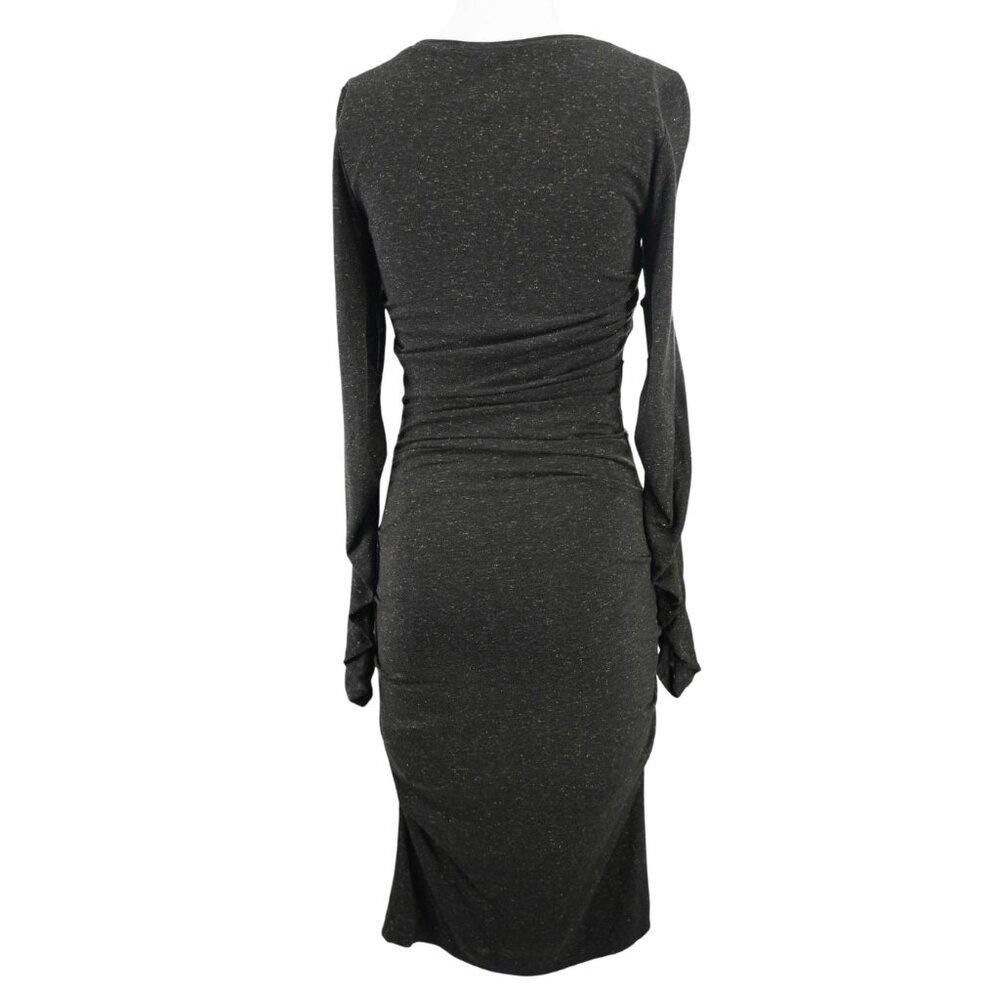 Designer Nicole Miller Atelier Ruched Midi Dress Size S Size S / US 4 / IT 40 - 7 Thumbnail