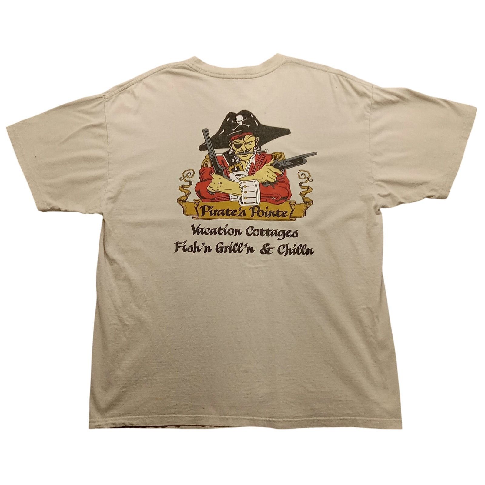 Hanes Pirate's Pointe T-Shirt XL Vacation Cottages Hanes Beefy-T Size US XL / EU 56 / 4 - 1 Thumbnail