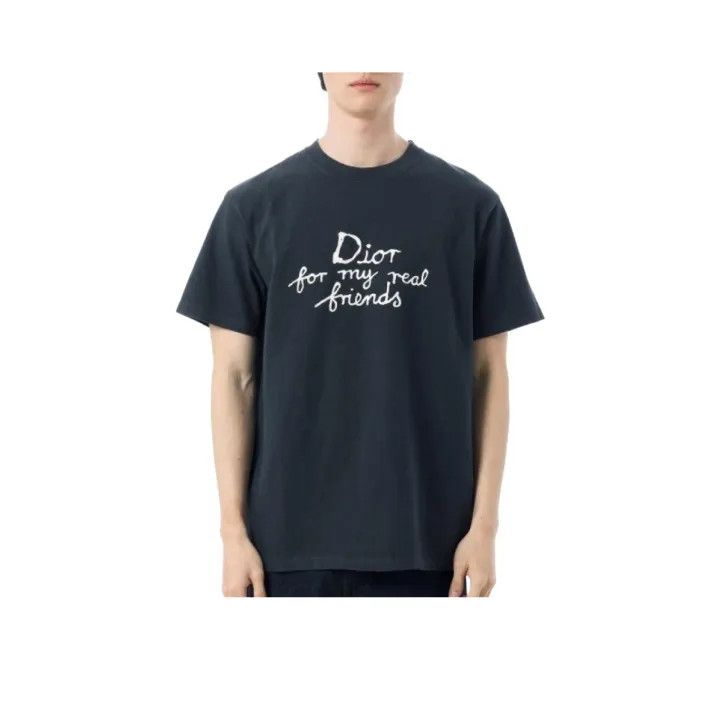 Dior Men’s Navy Graphic Tee 0079