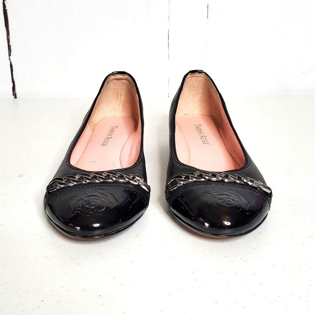 Other Taryn Rose Paola Soft Leather Cap Toe Ballerina Pumps 6 Size US 6 / IT 36 - 3 Thumbnail