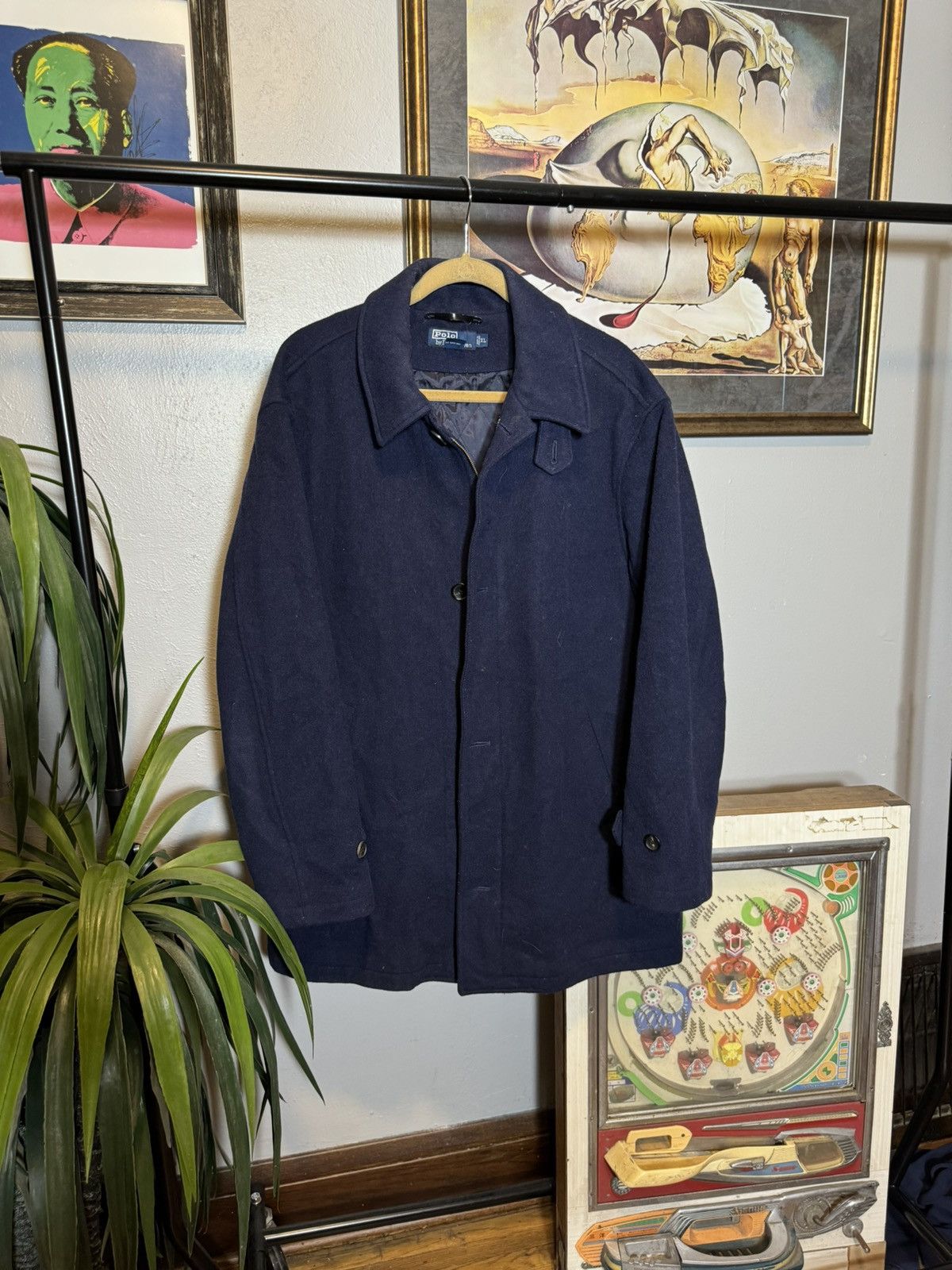 Polo Ralph Lauren × Vintage Vintage Ralph Lauren Wool Peacoat Size US XL / EU 56 / 4 - 1 Thumbnail